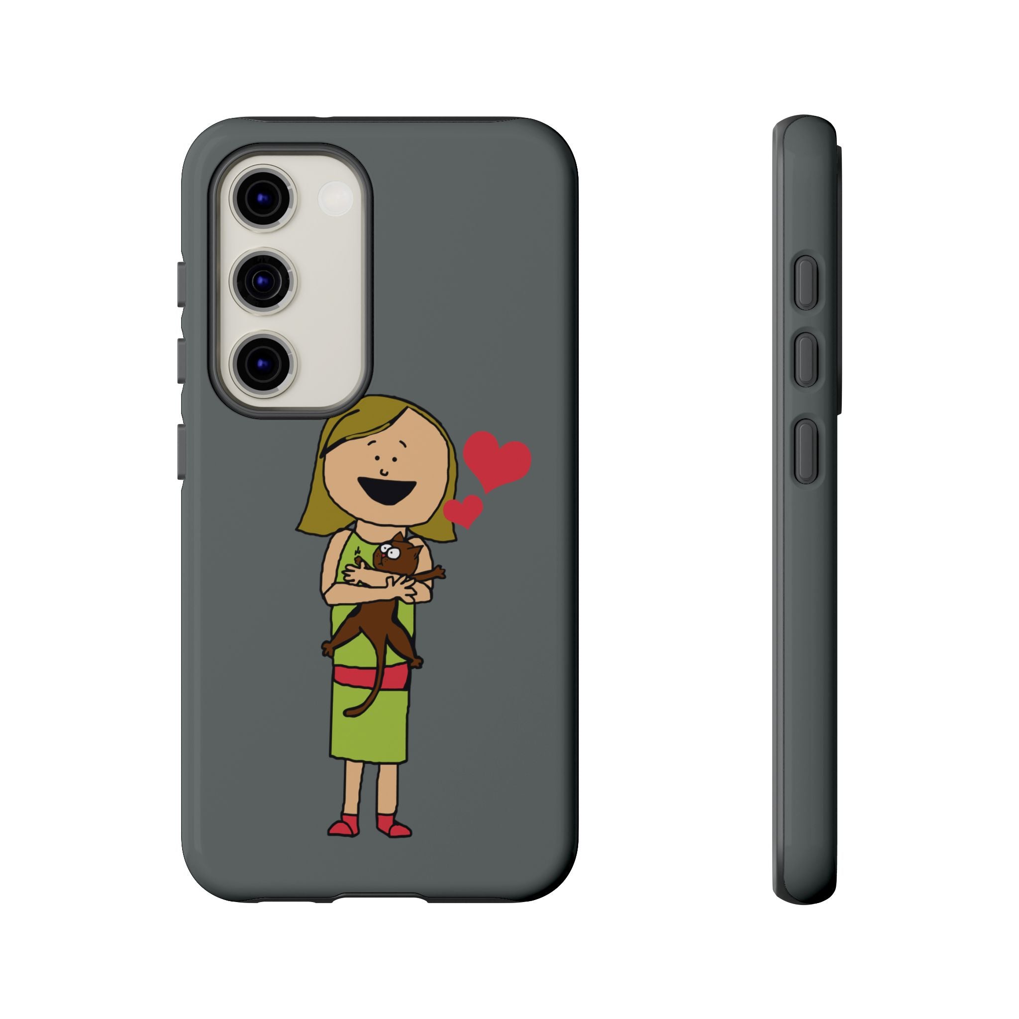 Pet Lover's Phone Case, Cute Animal Phone Cover, Gift for Dog Lovers, Cartoon Design, Fun Smartphone Accessory