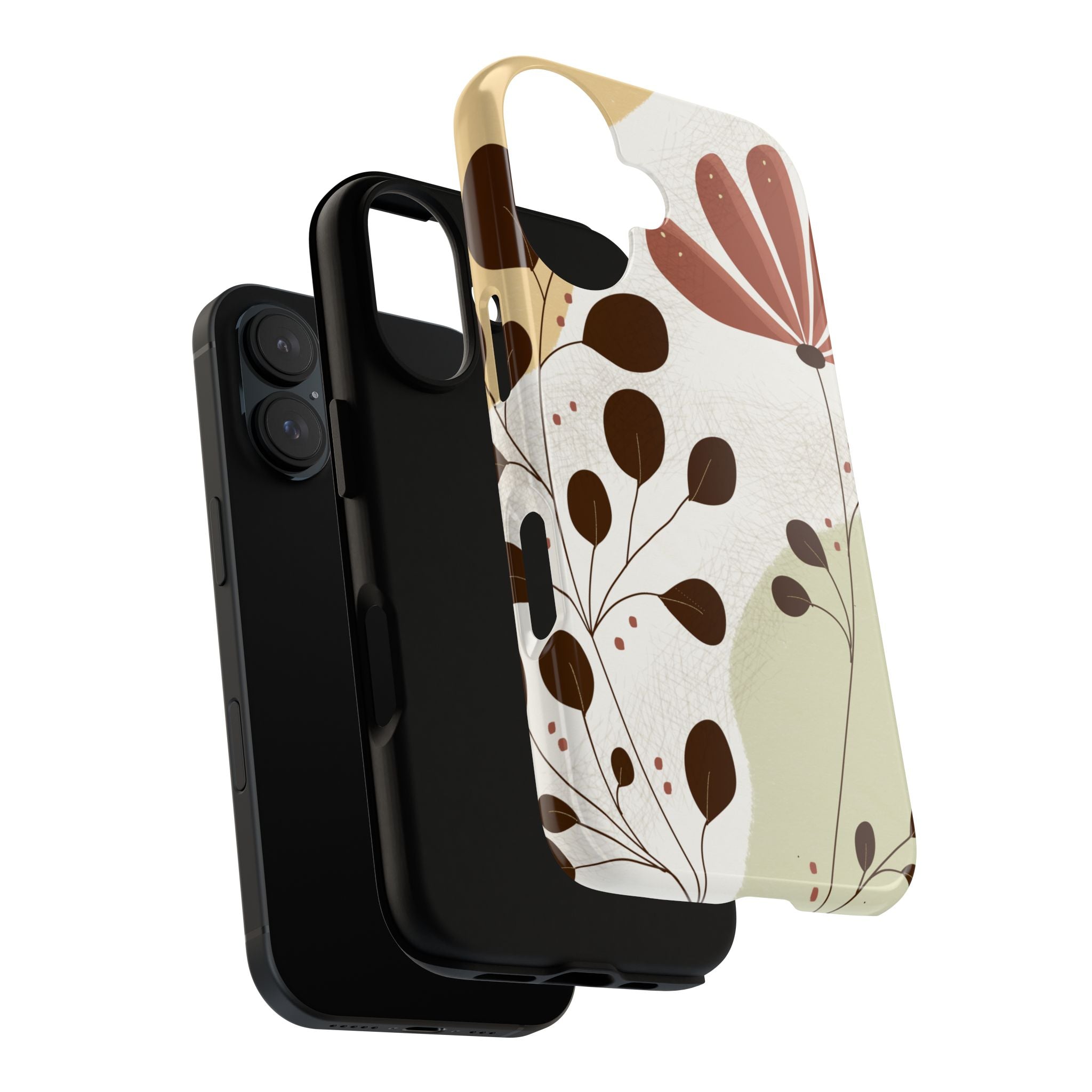 Floral Phone Case - Stylish Tough Cases for Women, Trendy Phone Cover, Gift for Her, Birthday Present, Everyday Use