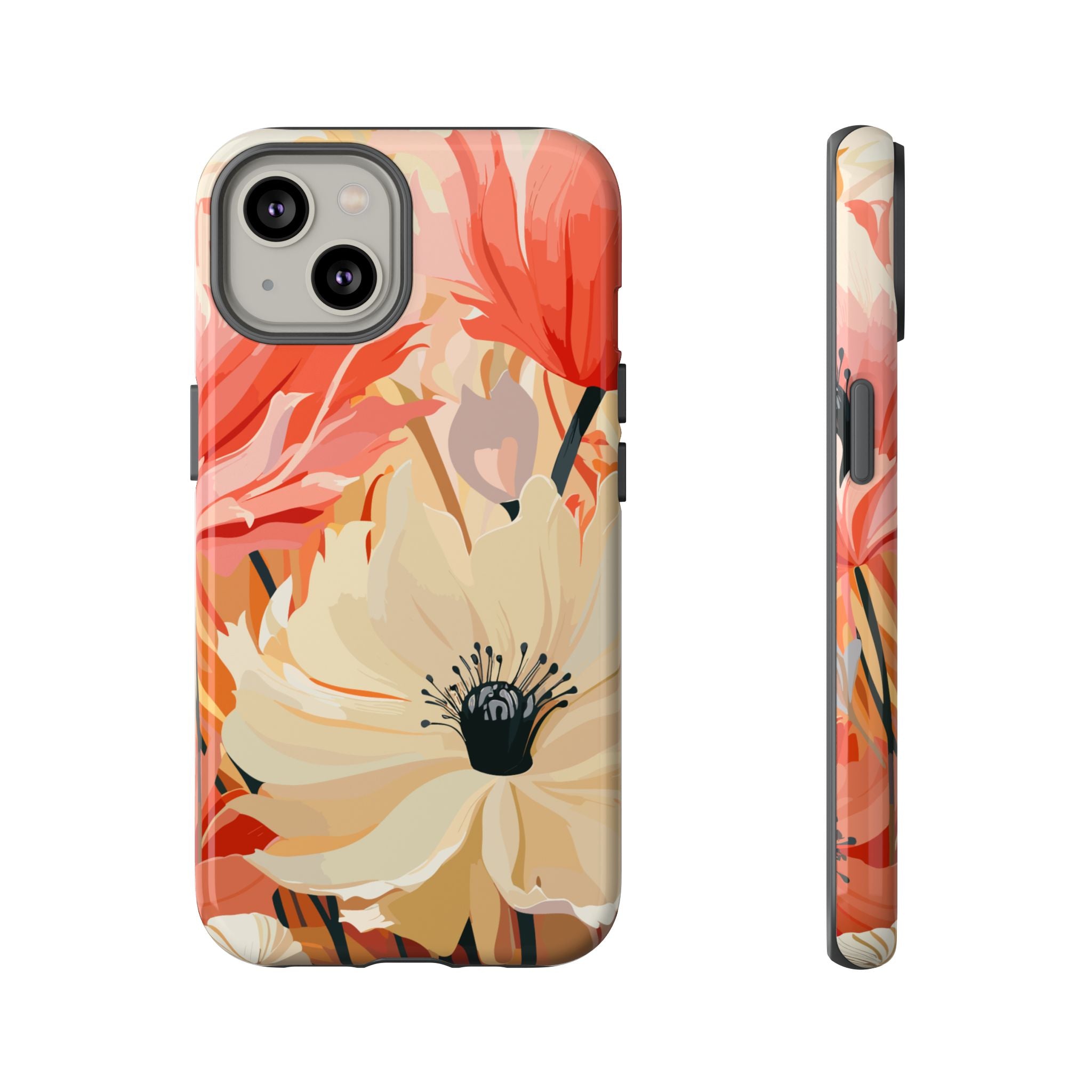 Floral Phone Case, Tough Protective Cover for Floral Lovers, Perfect Gift for Friends, Spring Celebration, Art Lovers Gift