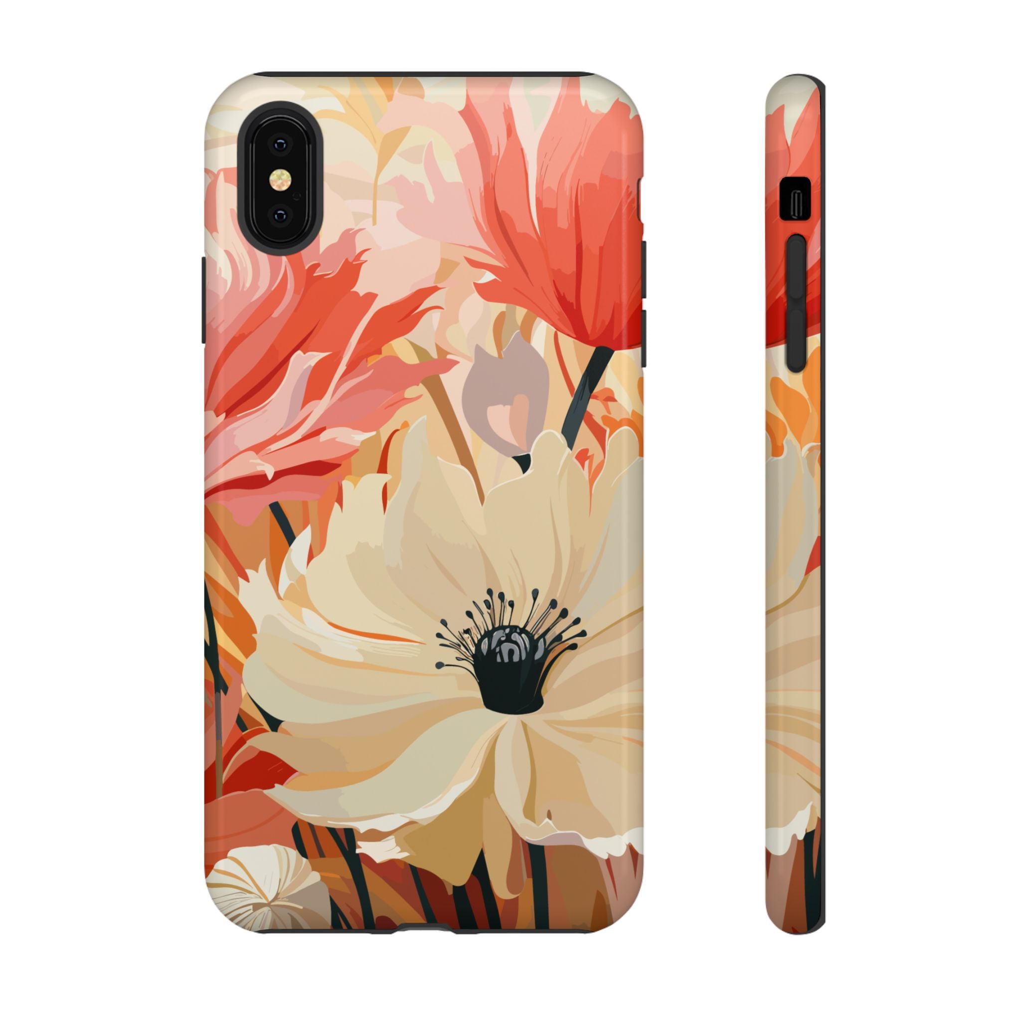 Floral Phone Case, Tough Protective Cover for Floral Lovers, Perfect Gift for Friends, Spring Celebration, Art Lovers Gift