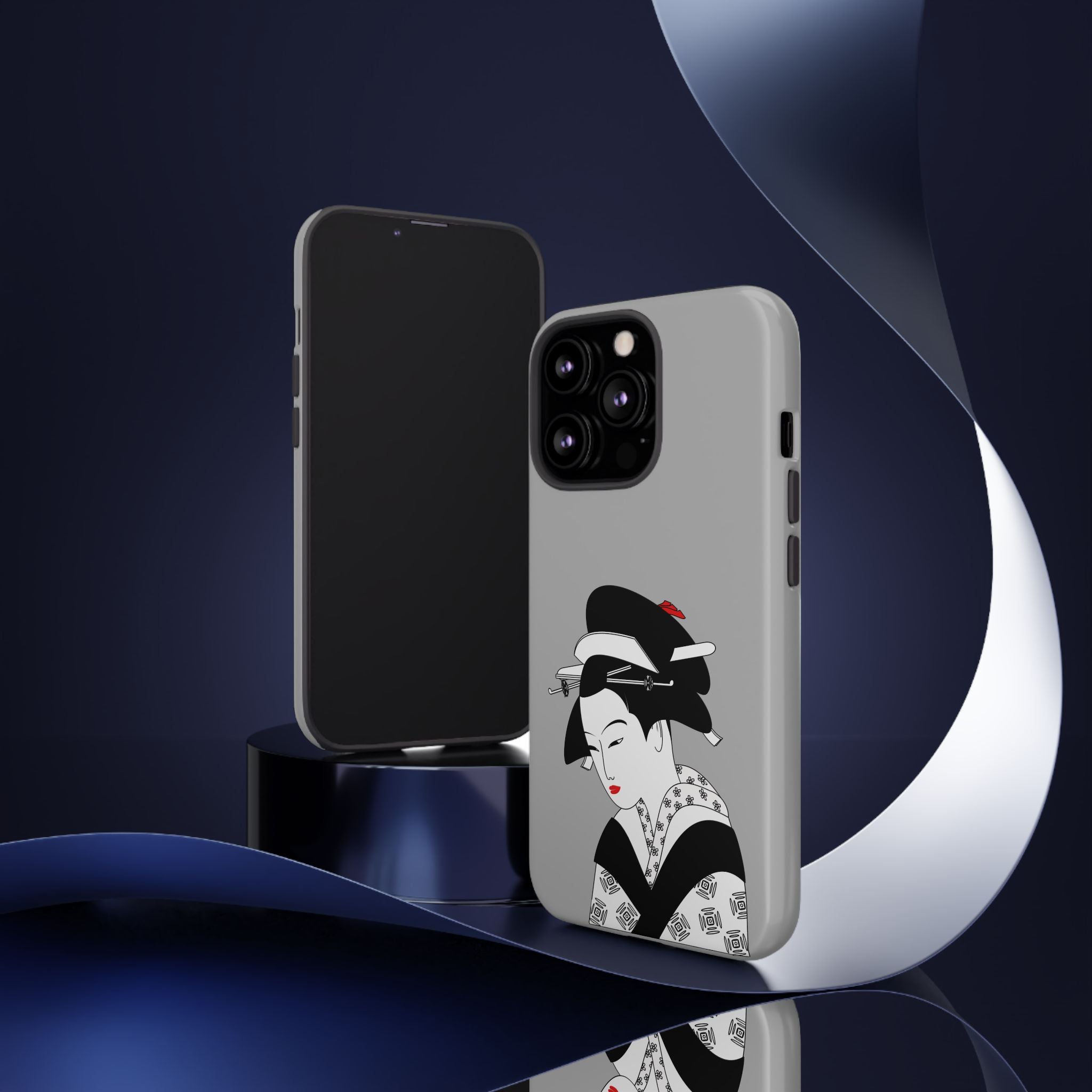 Stylish Phone Case with Japanese Geisha Design, Tough Phone Case, Cute Phone Cover, Japanese Art, Ethnic Style