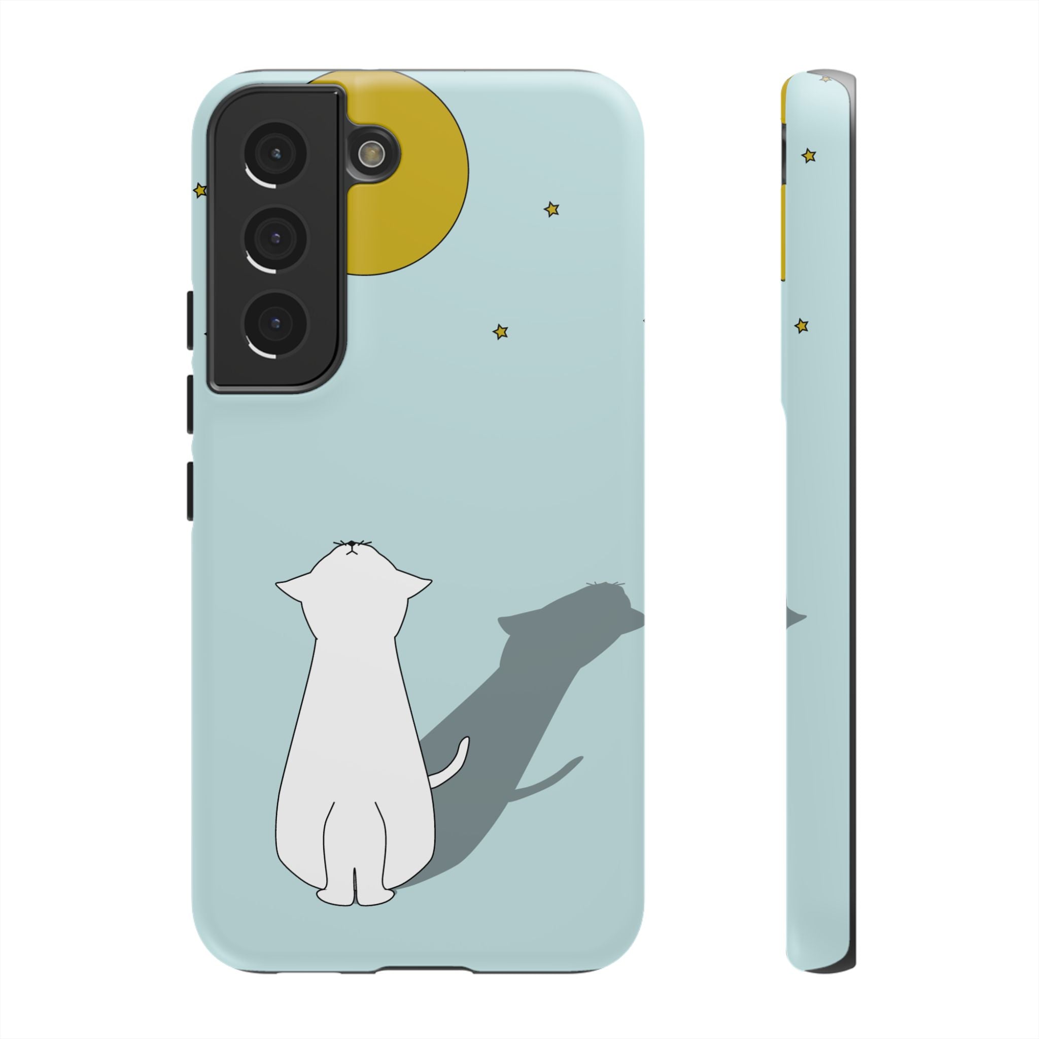 Cute Cat Phone Case, Tough Phone Cover, Pet Lover Gift, Unique Case, Animal Decor, Birthday Gift