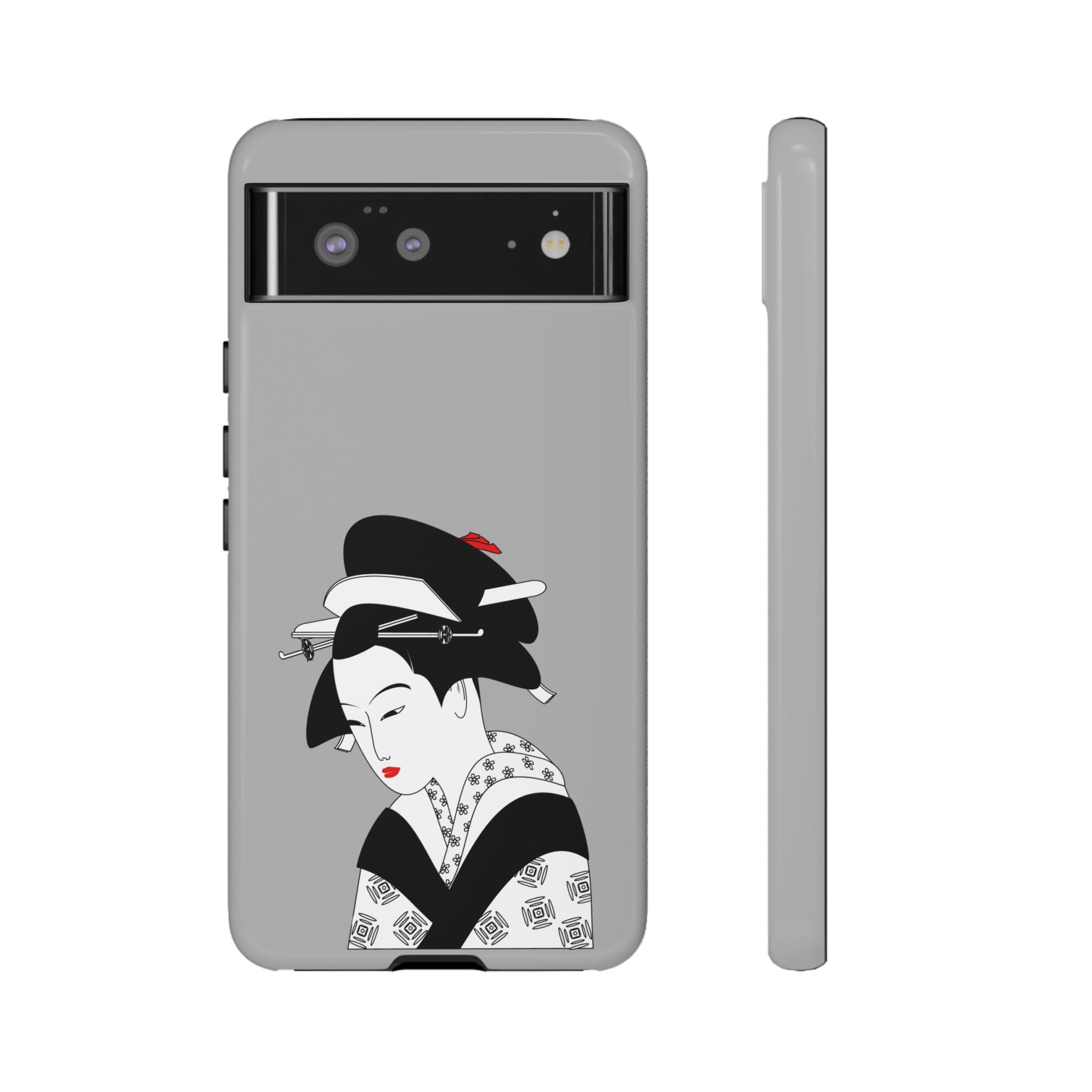 Stylish Phone Case with Japanese Geisha Design, Tough Phone Case, Cute Phone Cover, Japanese Art, Ethnic Style
