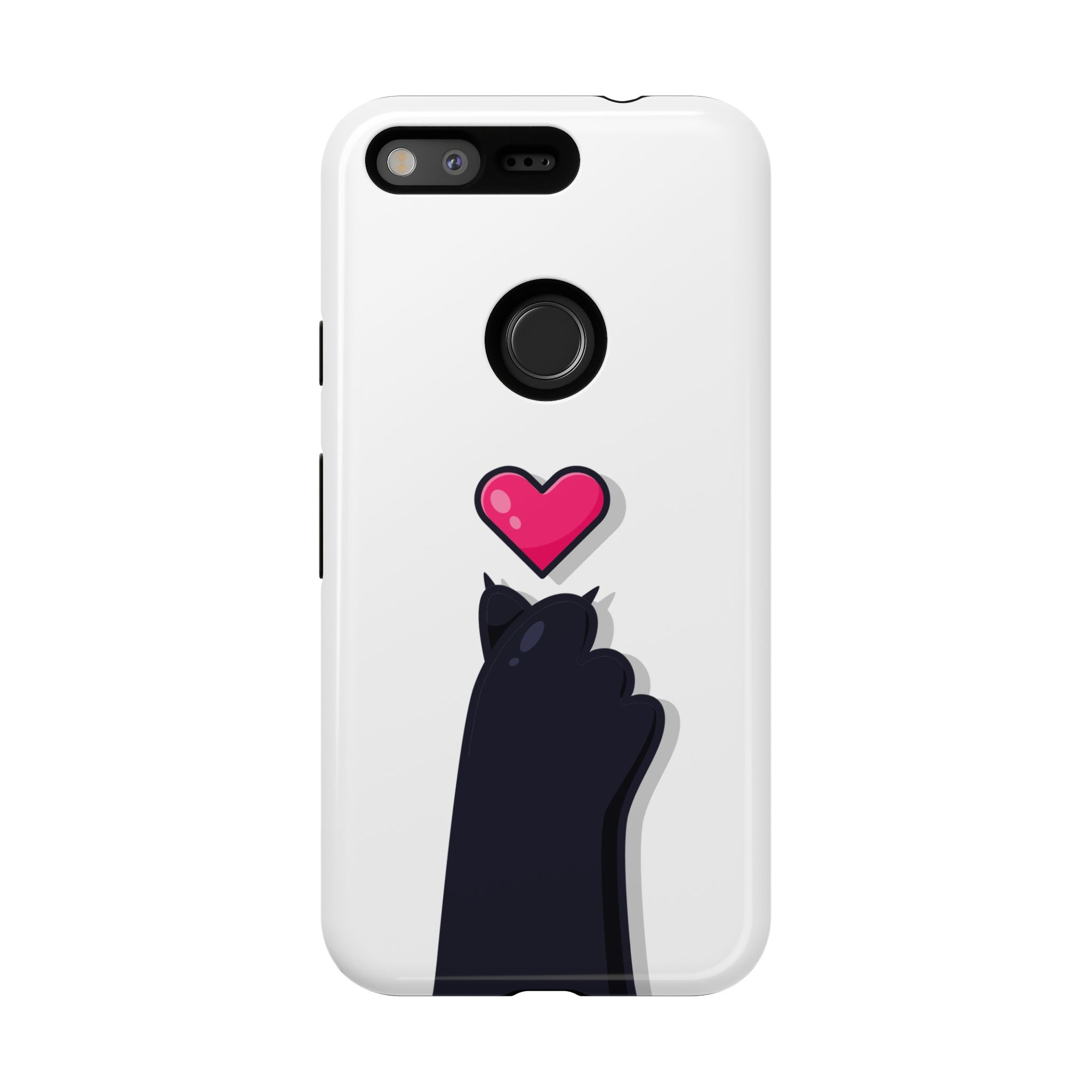 Cute Cat Love Phone Case, Tough Cell Phone Cover, Animal Lover Gifts, Pet Parent Accessories, Valentine's Day Essentials