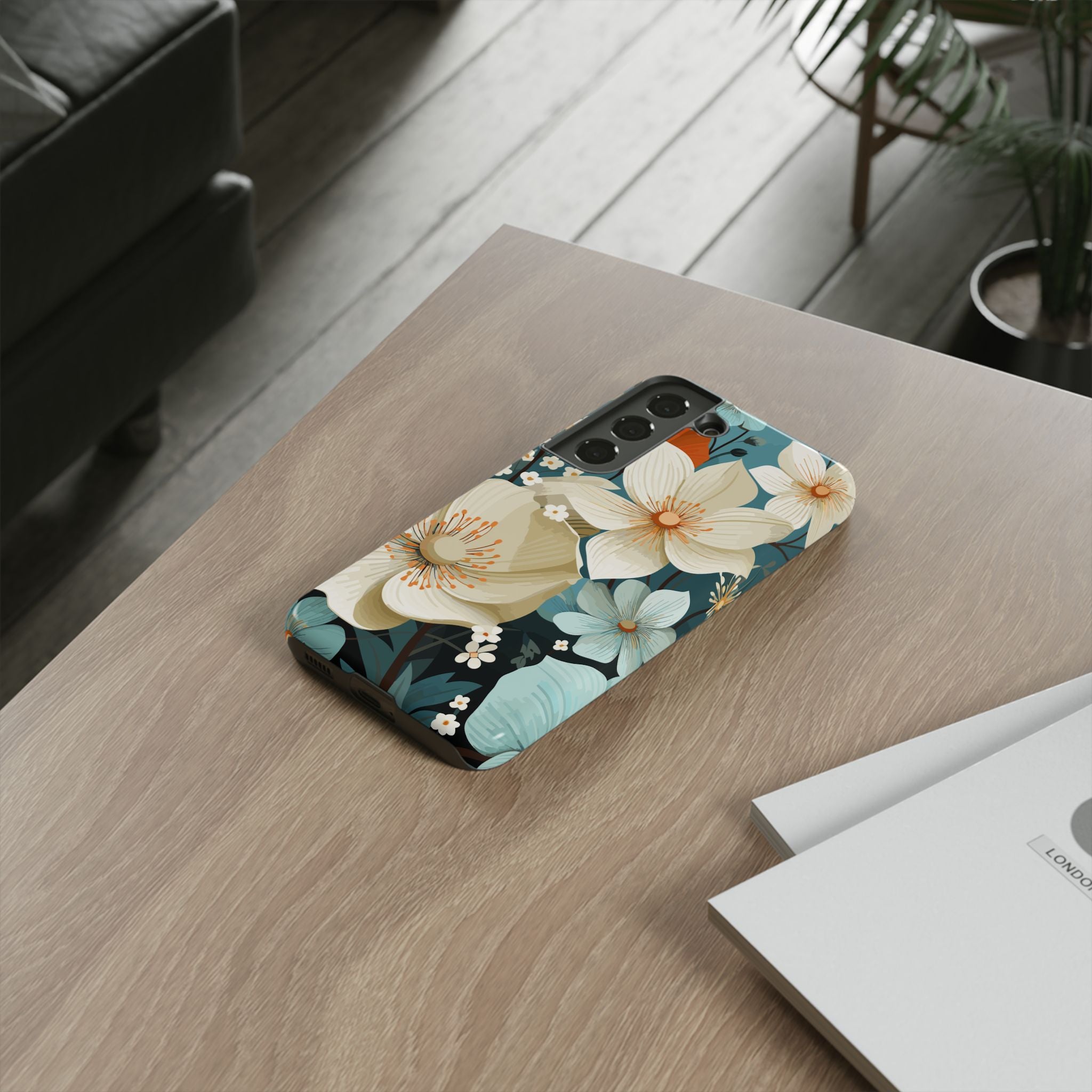 Floral Phone Case, Stylish Tough Cases with Botanical Design, Flower Print Phone Cover, Gifts for Nature Lovers, Eco-Friendly Mobile Cover
