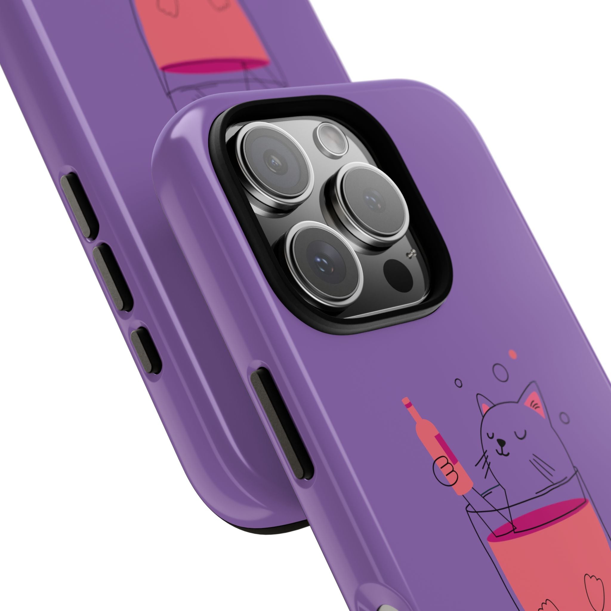Cute Cat Phone Case, Fun Gift for Cat Lovers, Colorful Phone Cover, Pet Lover Accessory, Unique Cat Themed Case