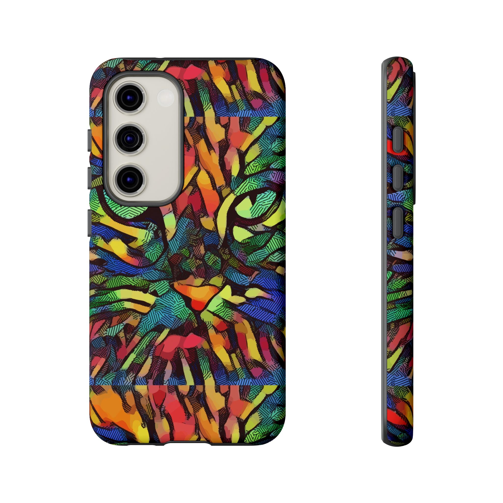 Colorful Phone Cases for Vibrant Style - Tough Cases, Unique Gifts, Animal Print, Artistic Design, Phone Accessories, Eco-Friendly