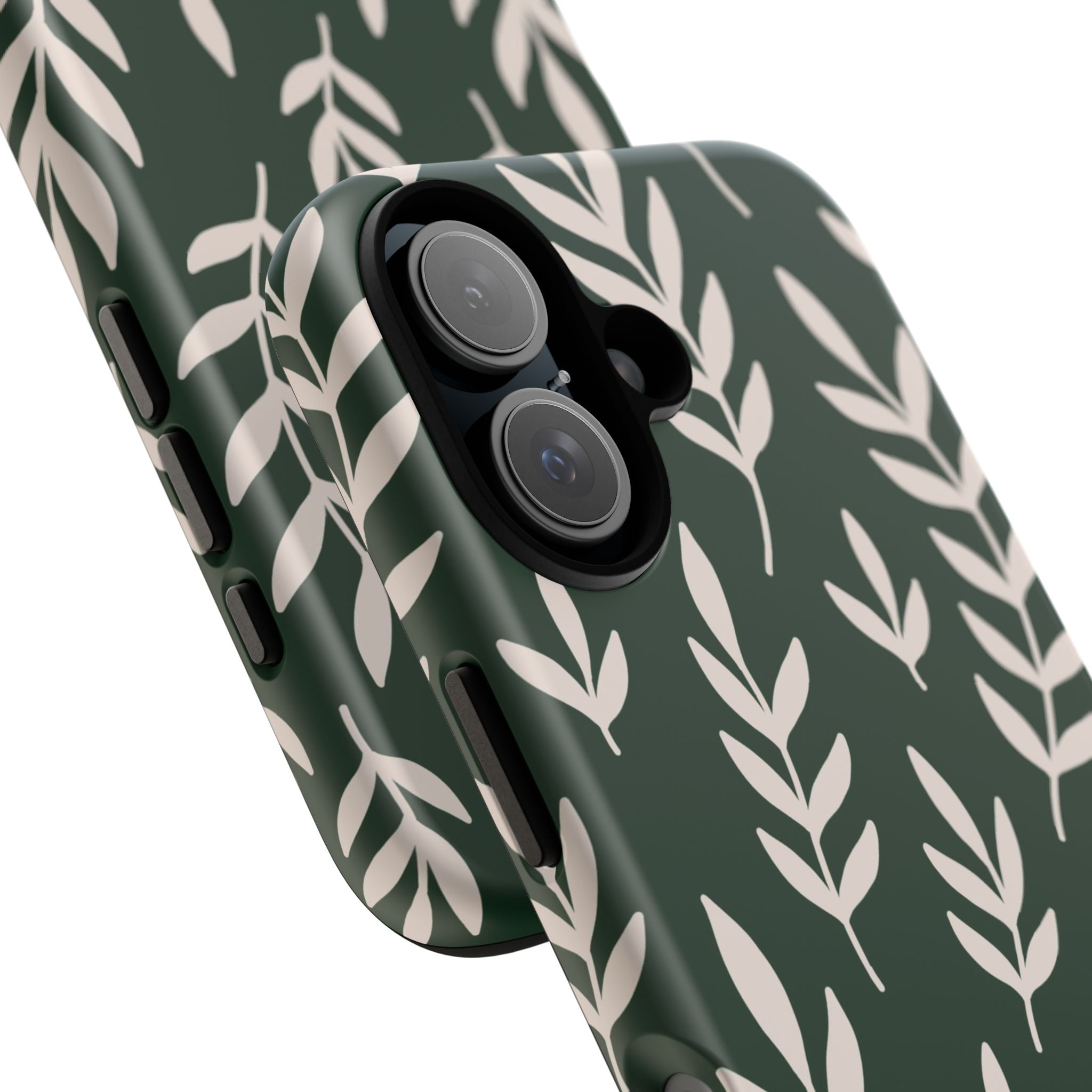 Leafy Phone Case, Tough Cases for Nature Lovers, Green Leaf Design, Eco-Friendly, Stylish Mobile Cover, Gift for Her