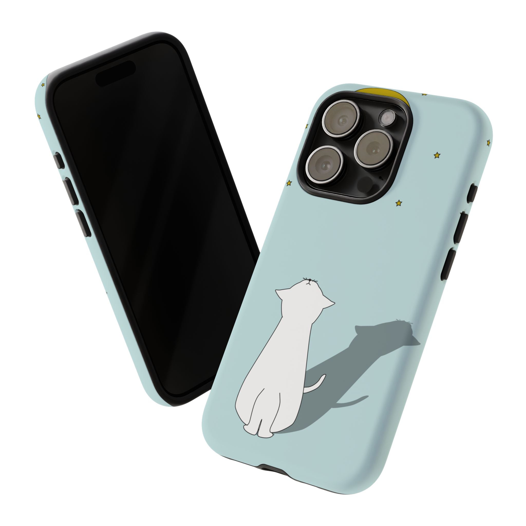Cute Cat Phone Case, Tough Phone Cover, Pet Lover Gift, Unique Case, Animal Decor, Birthday Gift