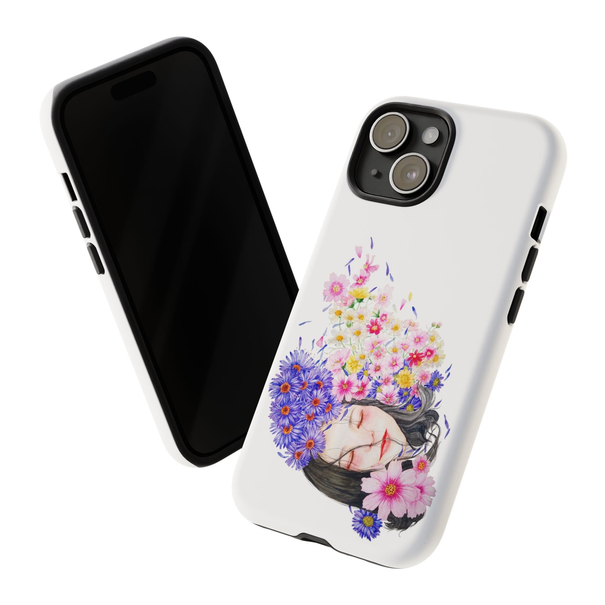 Floral Phone Case | Tough Cases | Cute Floral Design, Gift for Her, Spring Accessory, Mother's Day Gift, Stylish Protection