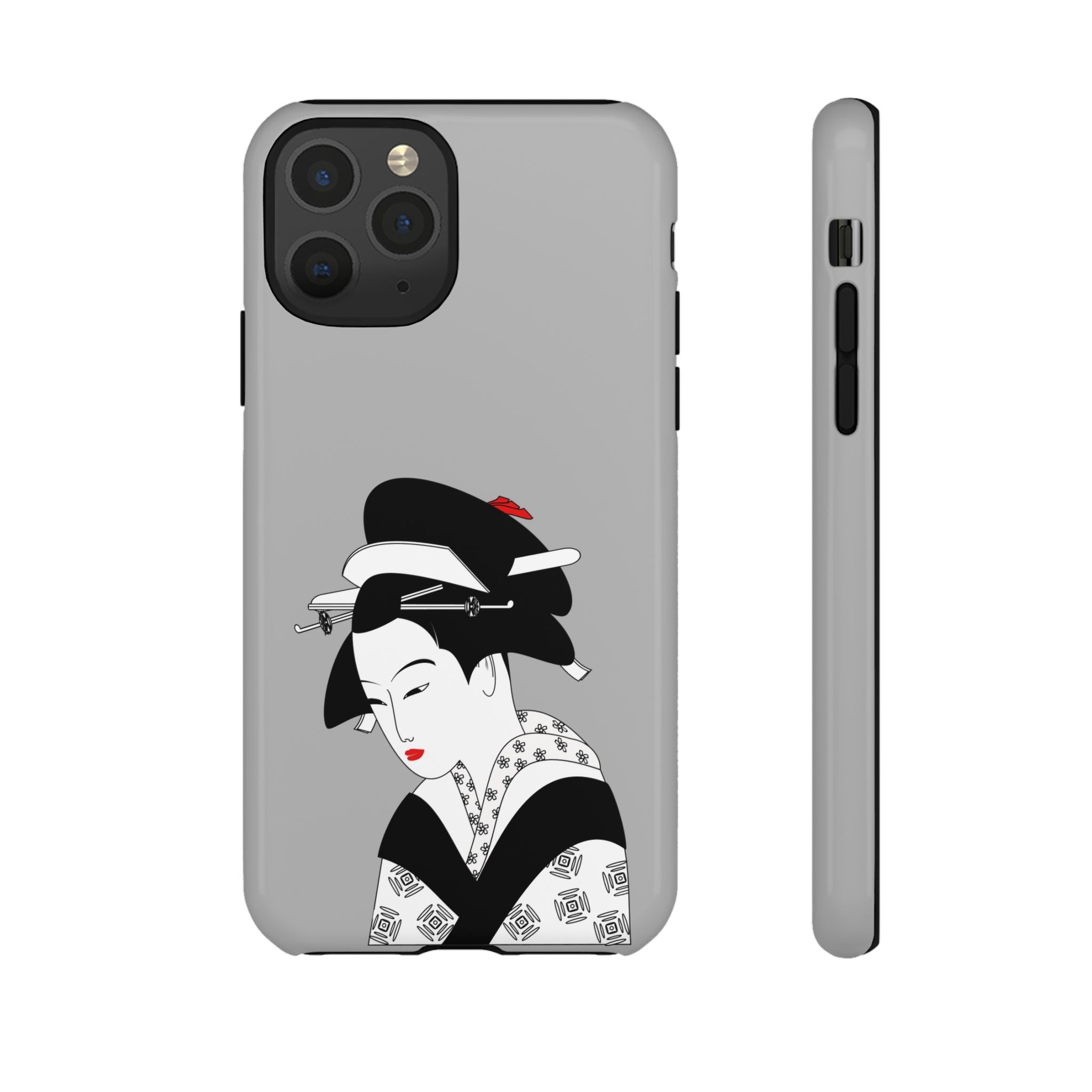 Stylish Phone Case with Japanese Geisha Design, Tough Phone Case, Cute Phone Cover, Japanese Art, Ethnic Style