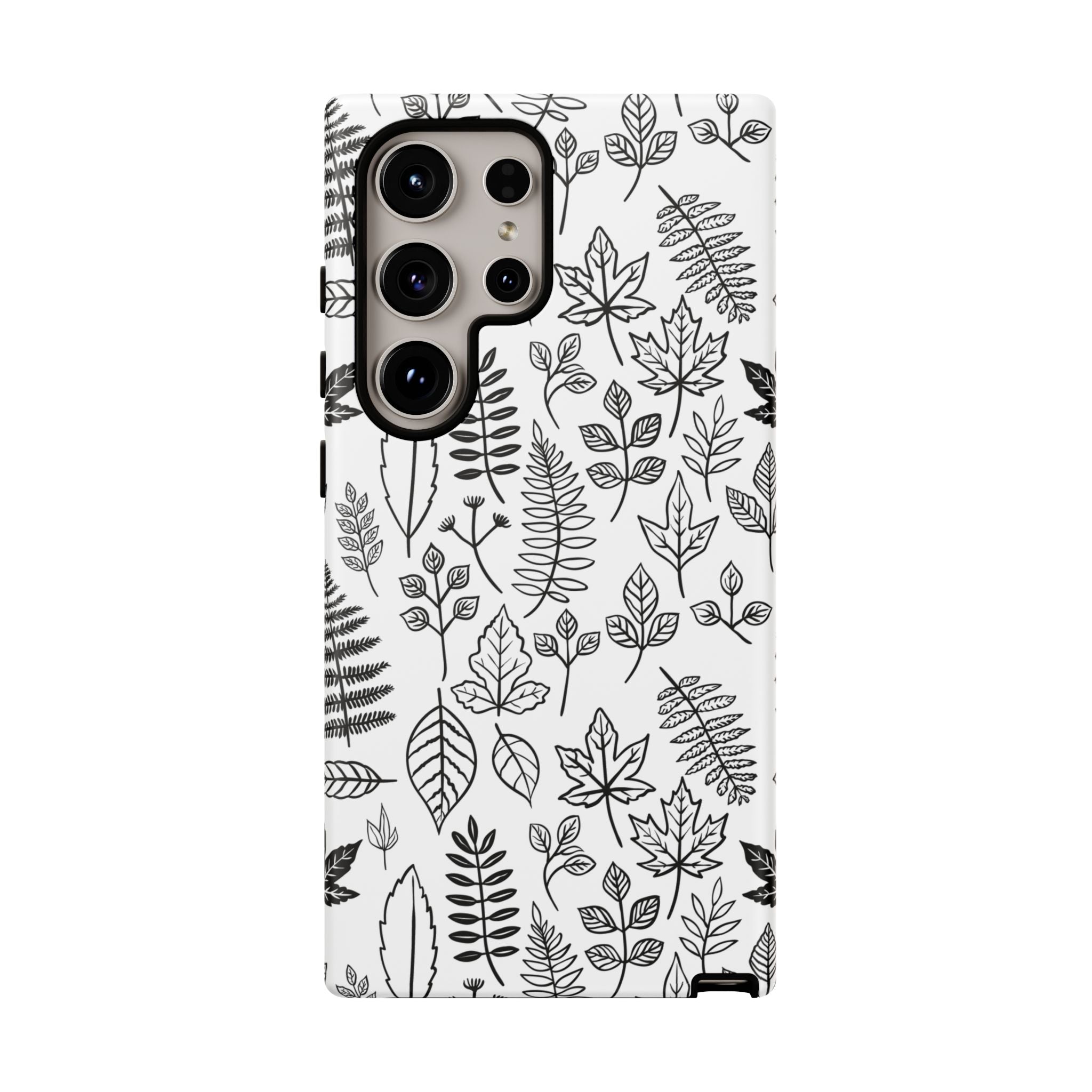 Stylish Phone Case for Nature Lovers, Botanical Design, Gift for Her, Fall Accessories, Customizable Tech Gear