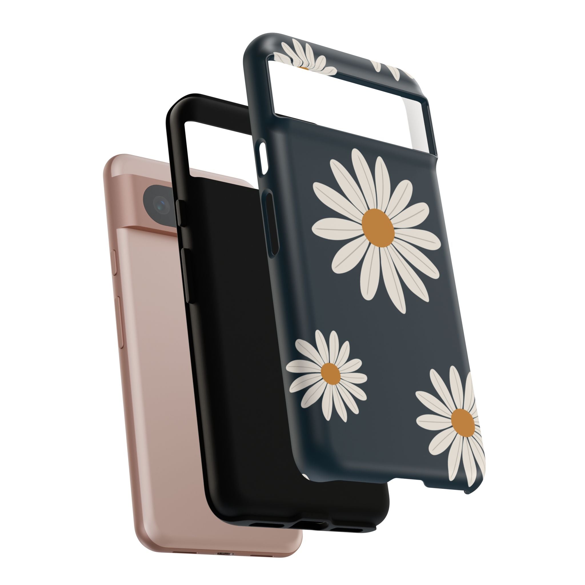 Daisy Phone Case, Floral Phone Cover, Tough Phone Case, Gift for Flower Lovers, Smartphone Accessory, Spring Design