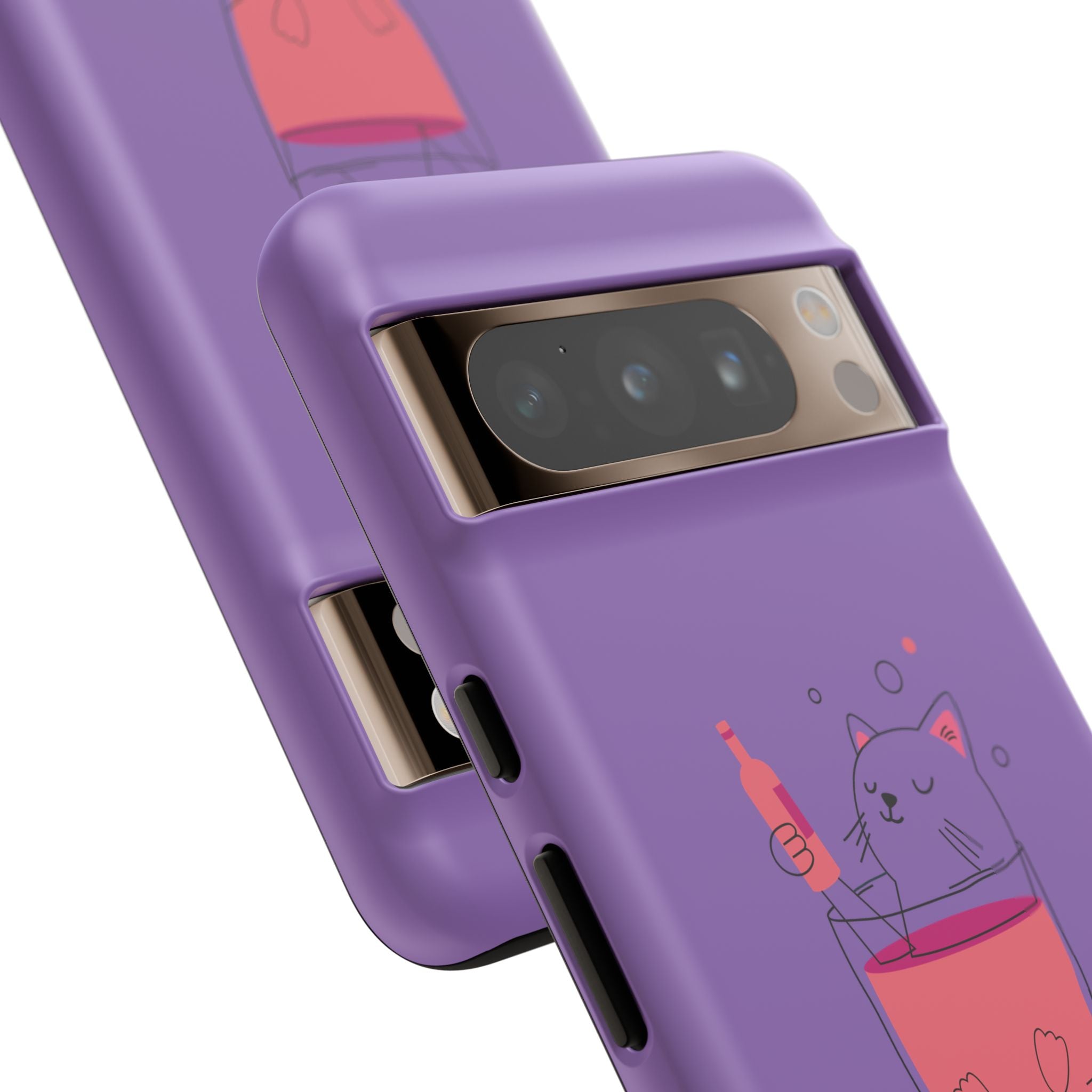 Cute Cat Phone Case, Fun Gift for Cat Lovers, Colorful Phone Cover, Pet Lover Accessory, Unique Cat Themed Case