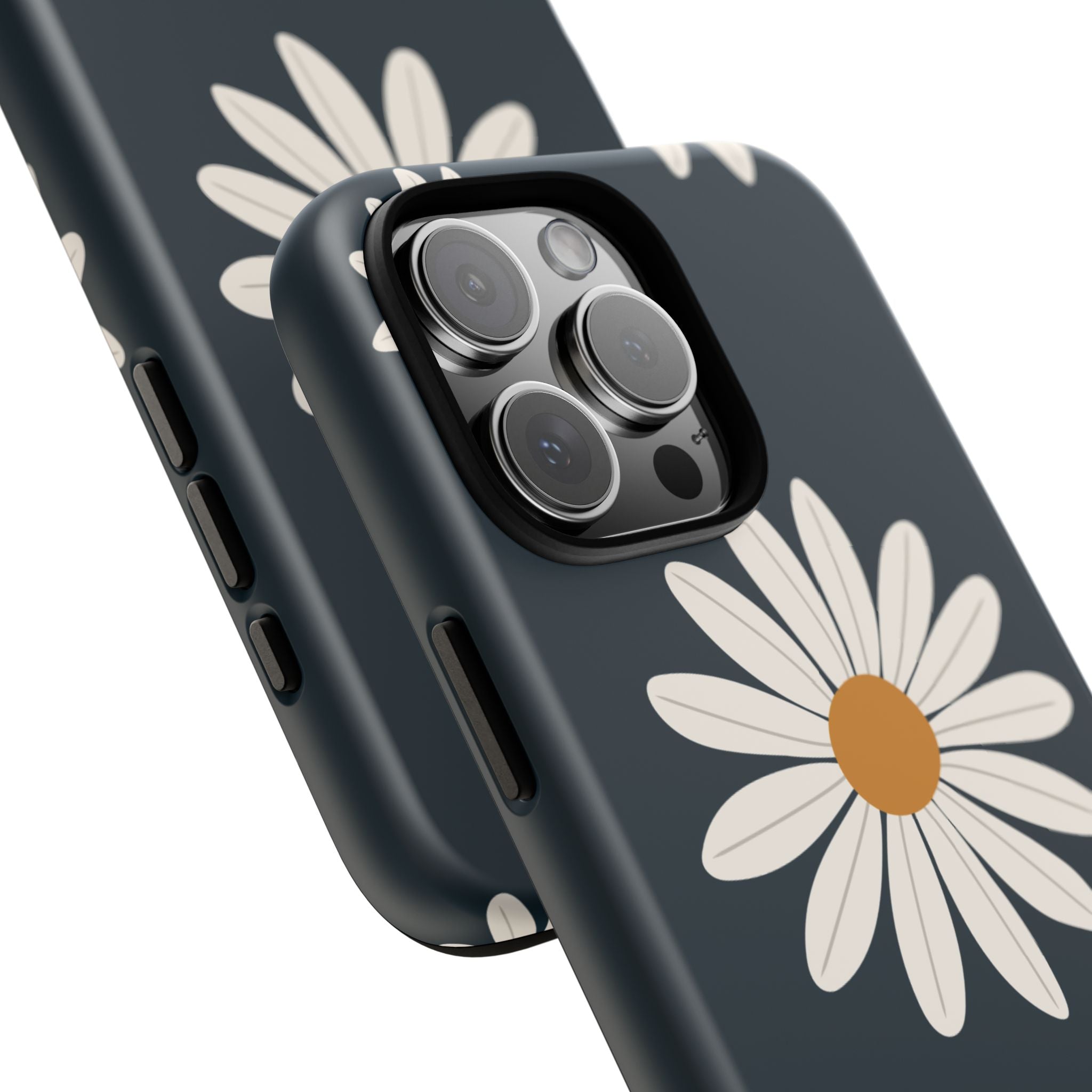Daisy Phone Case, Floral Phone Cover, Tough Phone Case, Gift for Flower Lovers, Smartphone Accessory, Spring Design