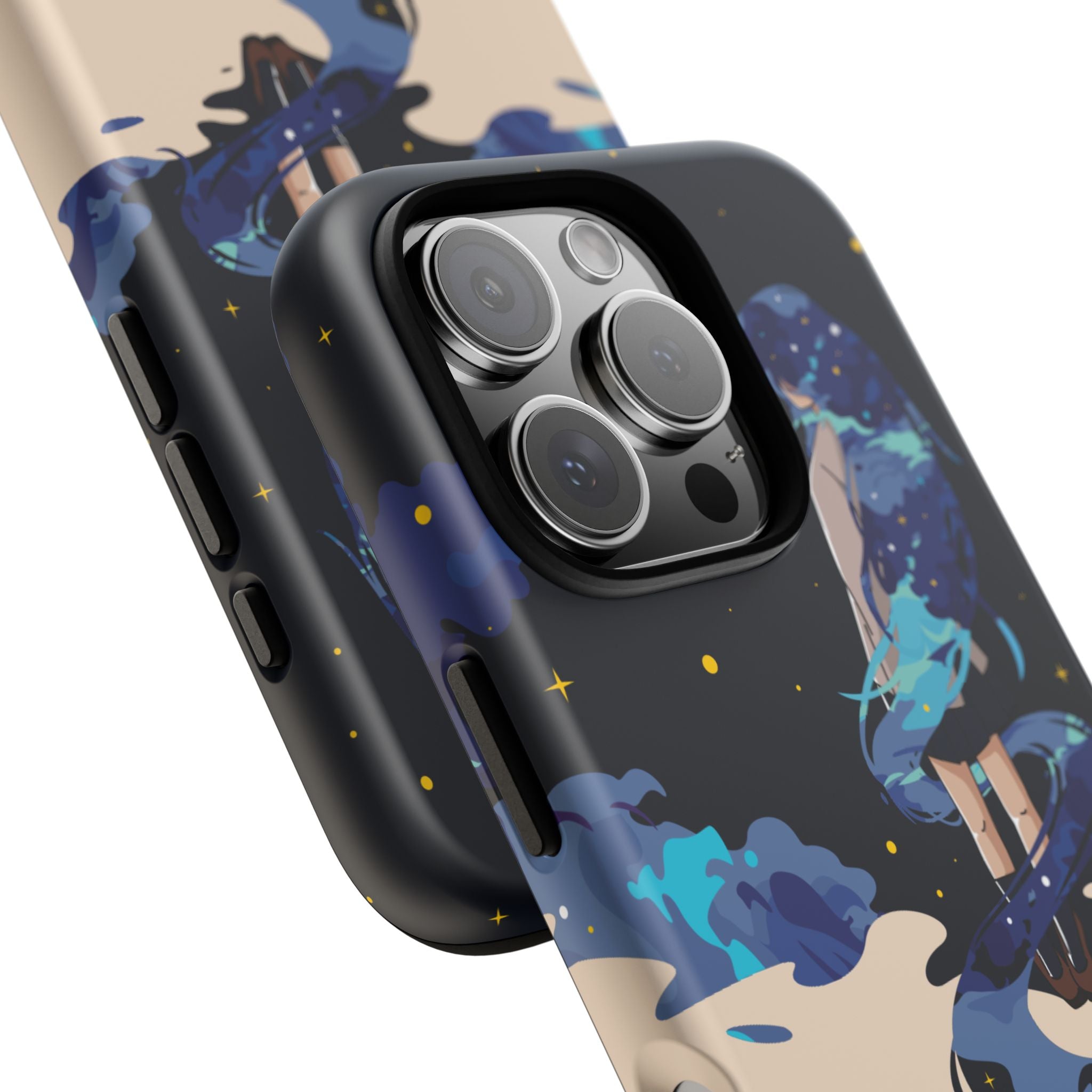 Galaxy-Inspired Phone Case, Celestial Design, Tough Phone Cover, Gift for Space Lovers, Artsy Accessories, Unique Merchandise