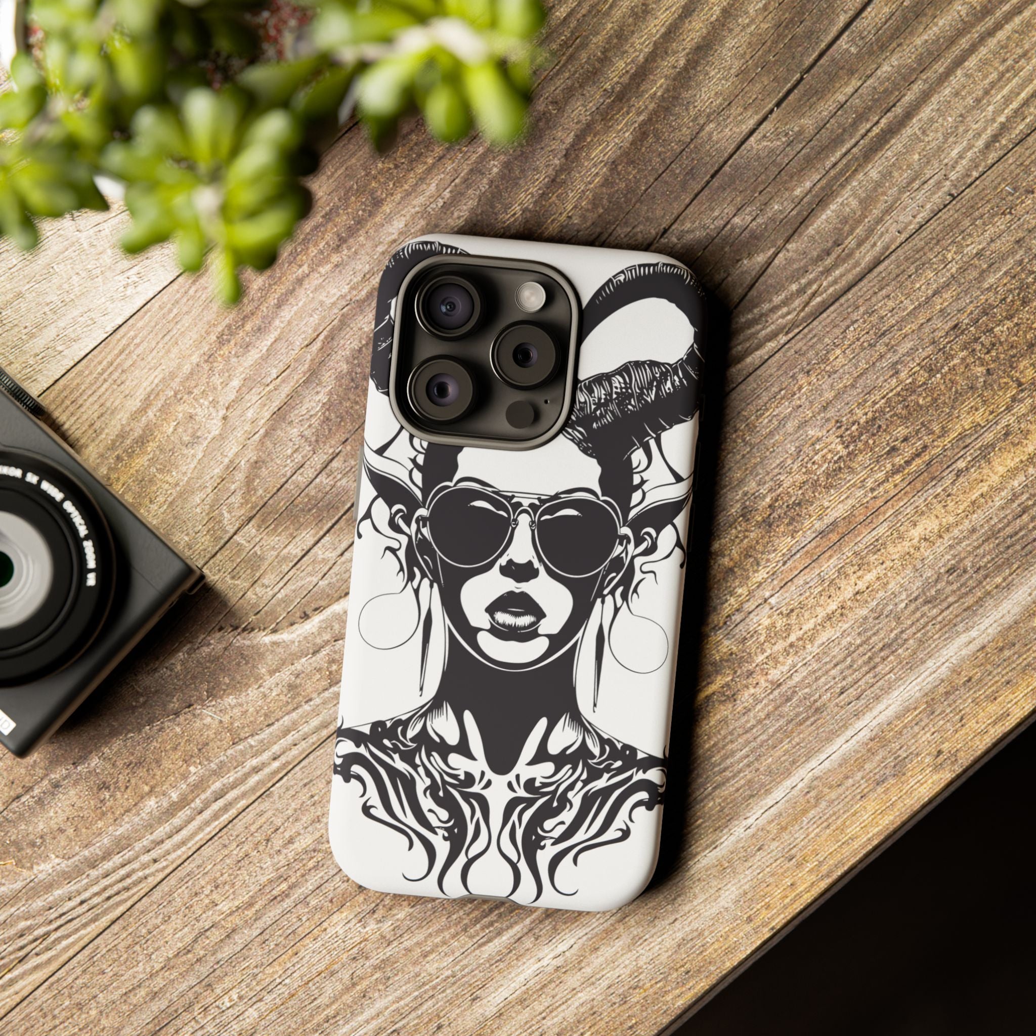 Tough Cases: Stylish Phone Case with Edgy Design, Protective Cover, Gift for Her, Trendy Accessories, Unique Art, Holiday Present