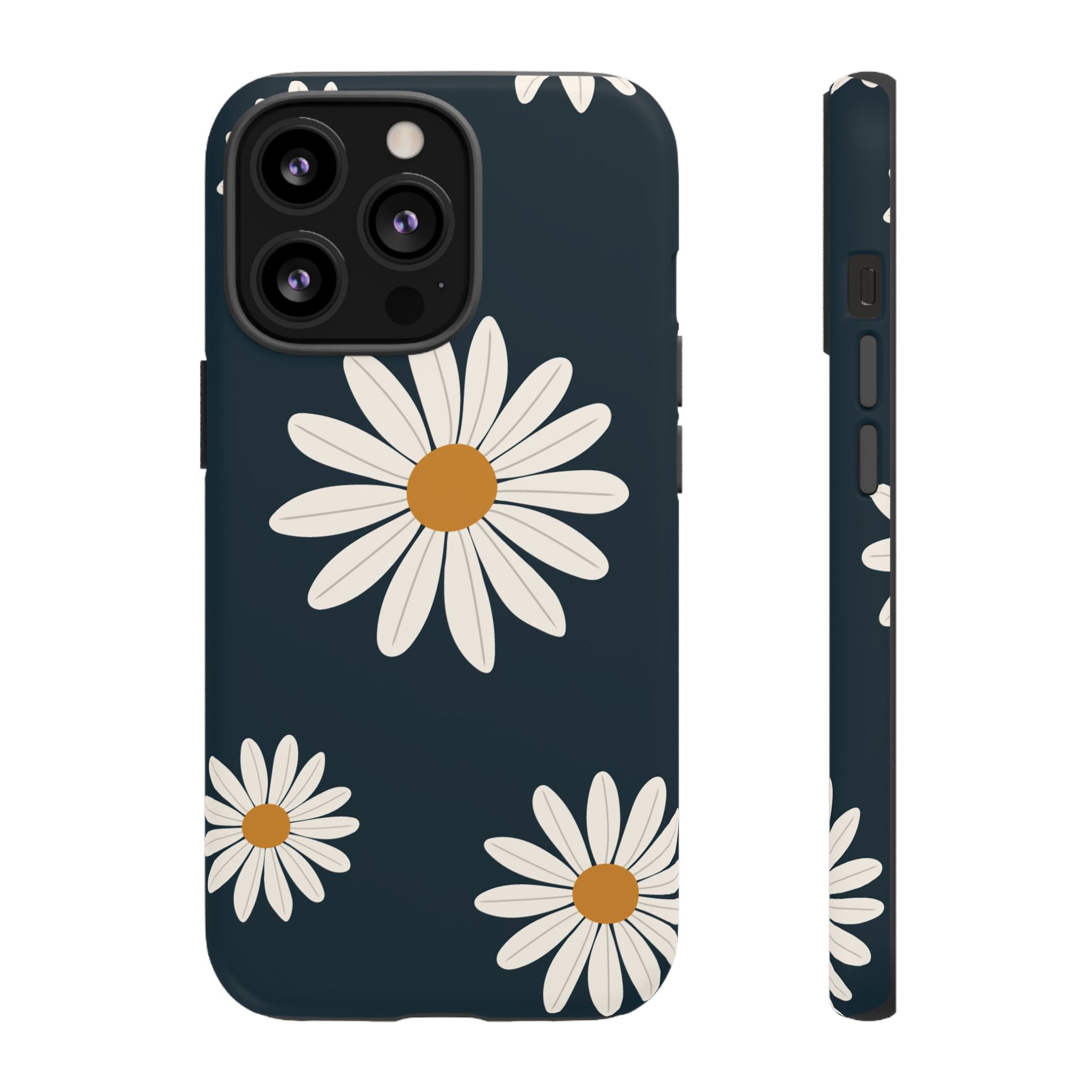 Daisy Phone Case, Floral Phone Cover, Tough Phone Case, Gift for Flower Lovers, Smartphone Accessory, Spring Design