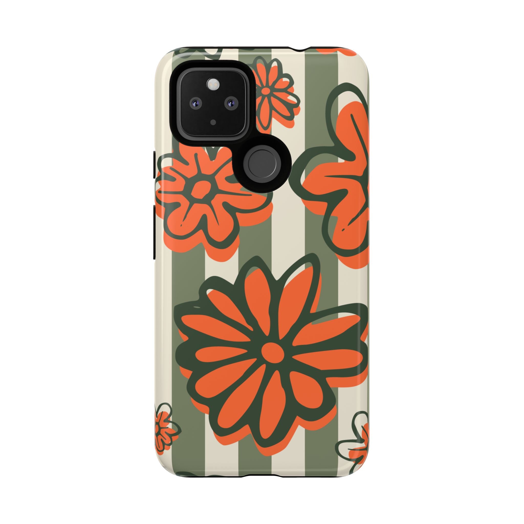 Floral Tough Phone Case - Trendy Protector for Pet Lovers, Super Cute Gift, Floral Design, Stylish Phone Cover, Unique Accessory