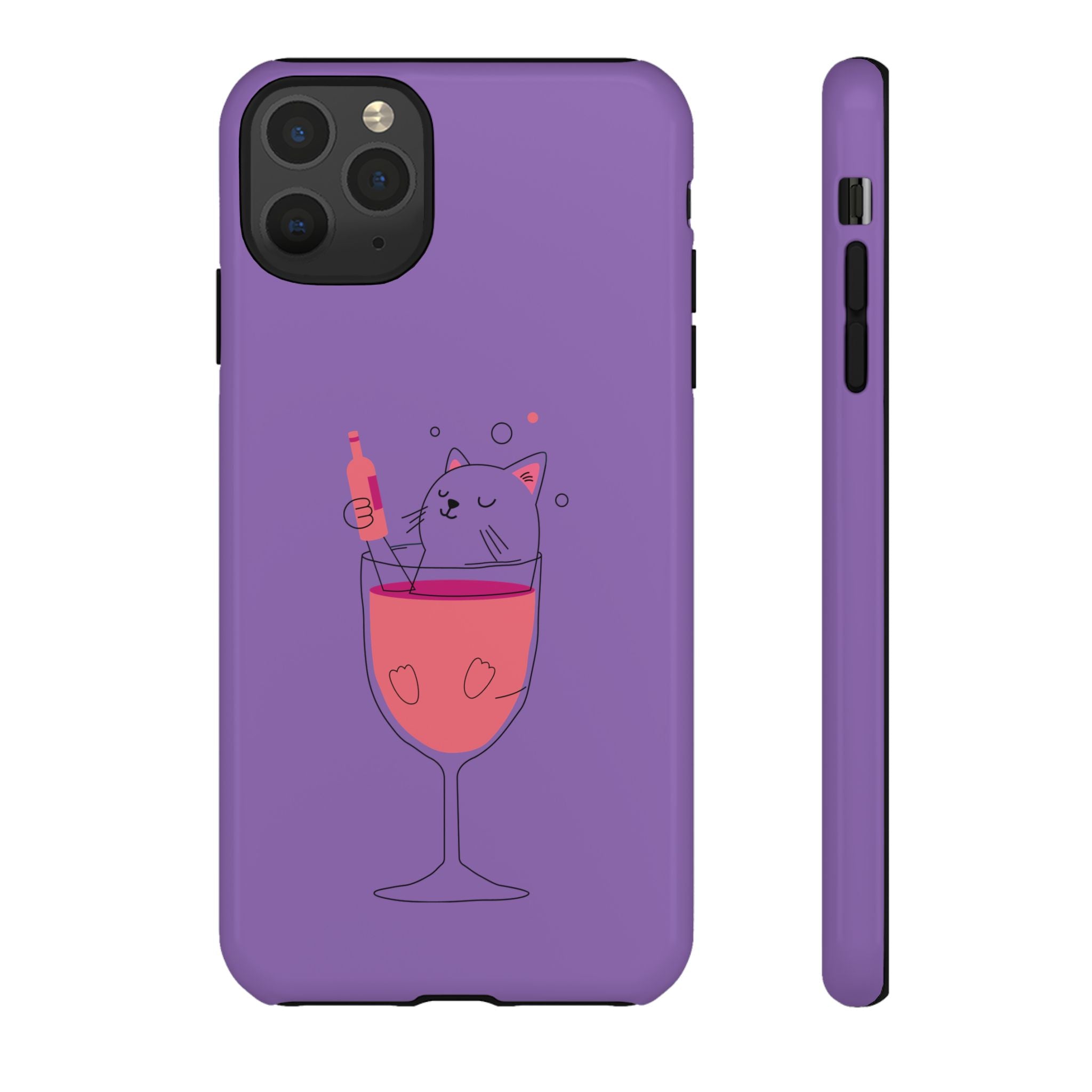 Cute Cat Phone Case, Fun Gift for Cat Lovers, Colorful Phone Cover, Pet Lover Accessory, Unique Cat Themed Case