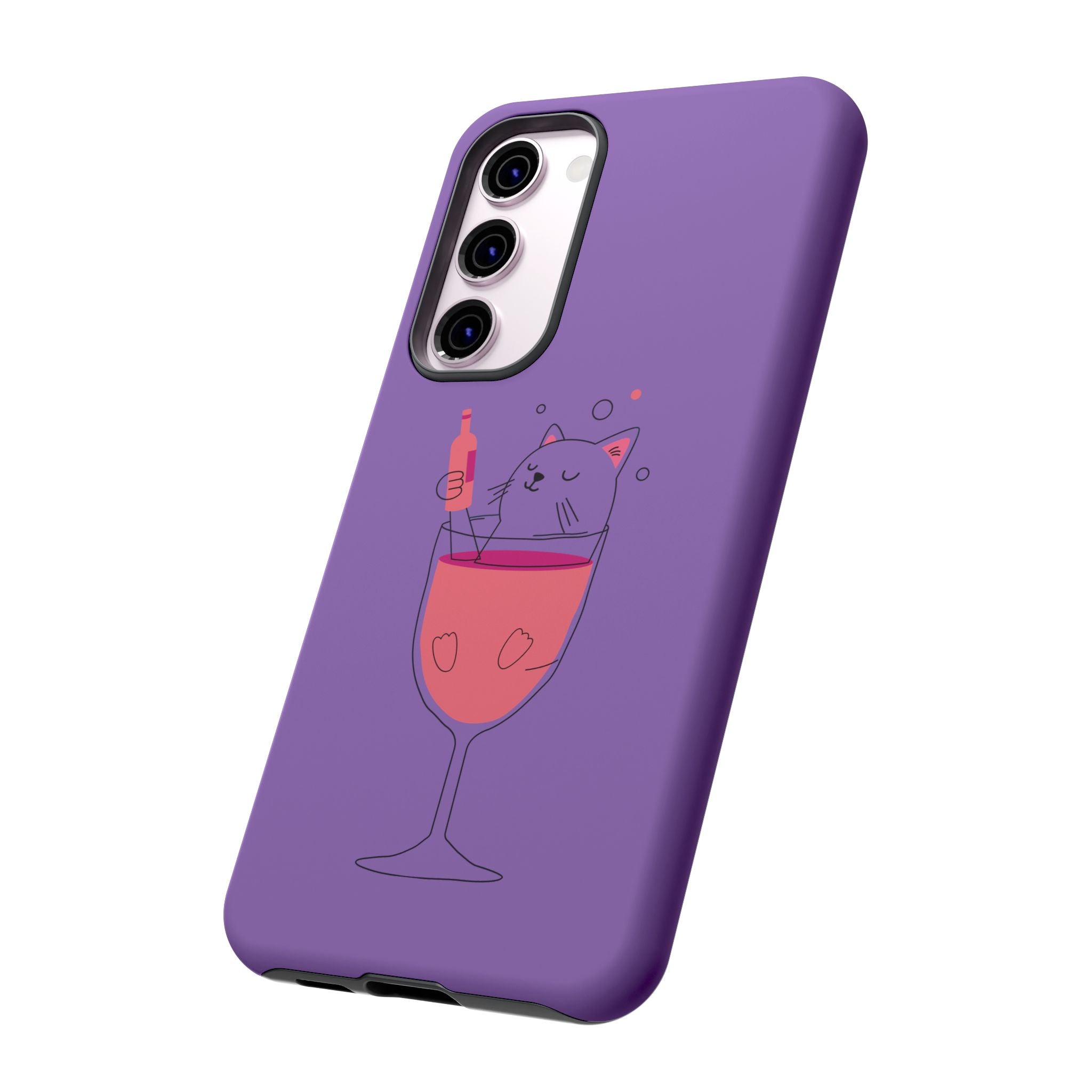 Cute Cat Phone Case, Fun Gift for Cat Lovers, Colorful Phone Cover, Pet Lover Accessory, Unique Cat Themed Case