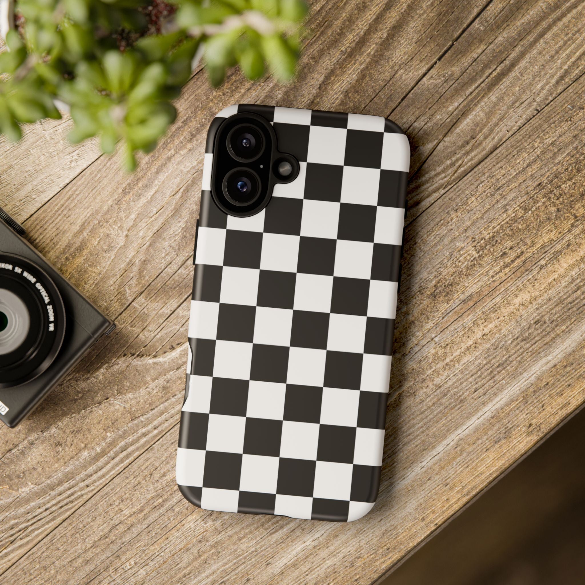 Stylish Checkered Phone Case | Trendy Protective Cover for iPhone, Gift for Teens, Fashion Accessory, Unique Design for All Occasions