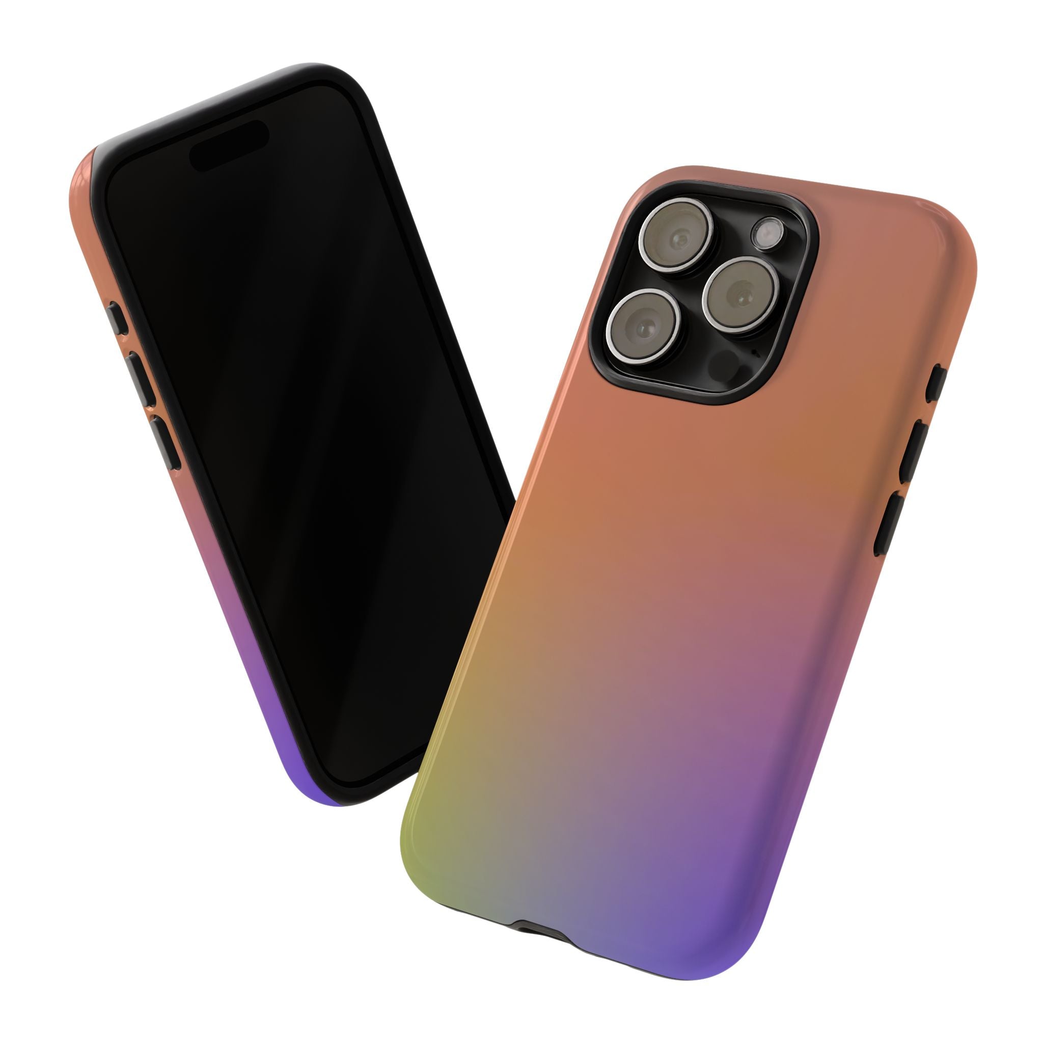 Colorful Gradient Phone Case, Tough Cases for iPhone, Customizable Phone Cover, Trendy Tech Accessory, Gift for Tech Lovers