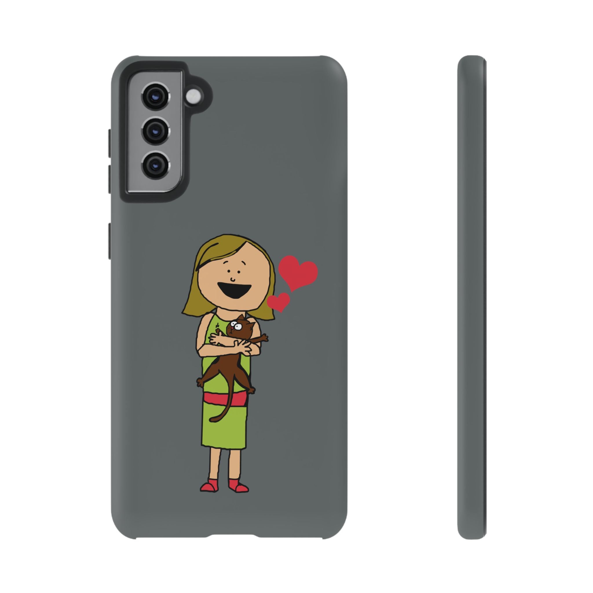 Pet Lover's Phone Case, Cute Animal Phone Cover, Gift for Dog Lovers, Cartoon Design, Fun Smartphone Accessory