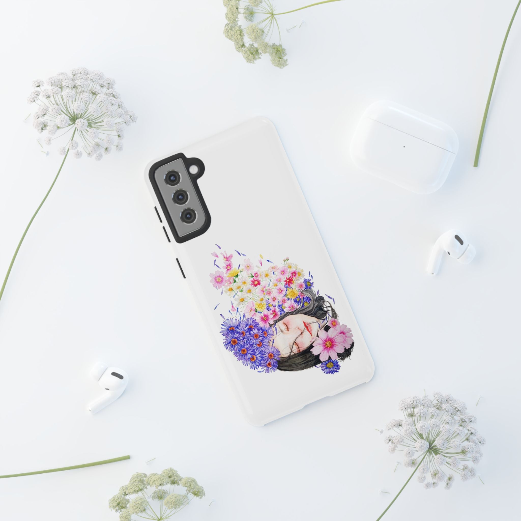 Floral Phone Case | Tough Cases | Cute Floral Design, Gift for Her, Spring Accessory, Mother's Day Gift, Stylish Protection