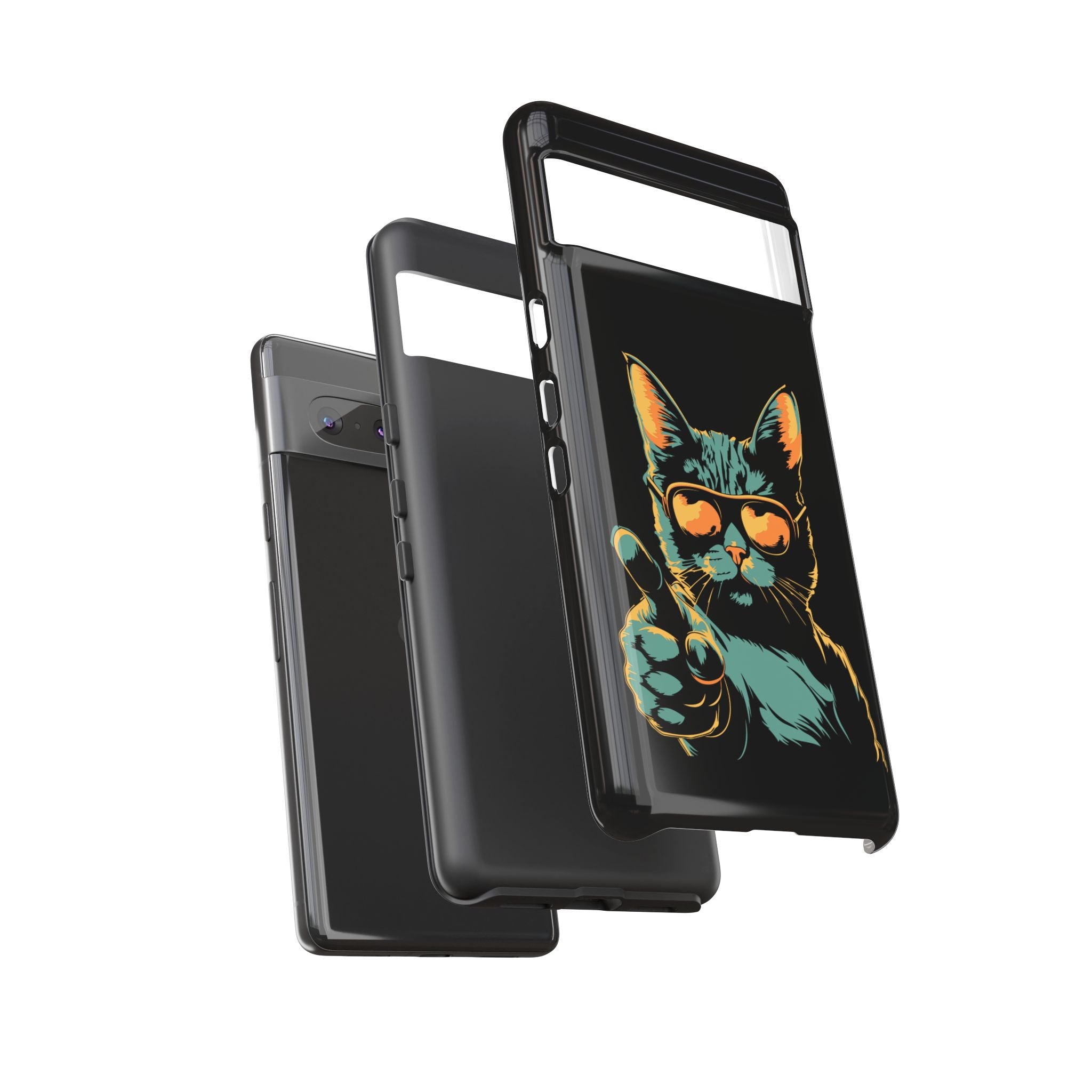Cool Cat Phone Case, Stylish Phone Cover, Pet Lover Gift, Cute Cat Design, Fun Cat Accessories