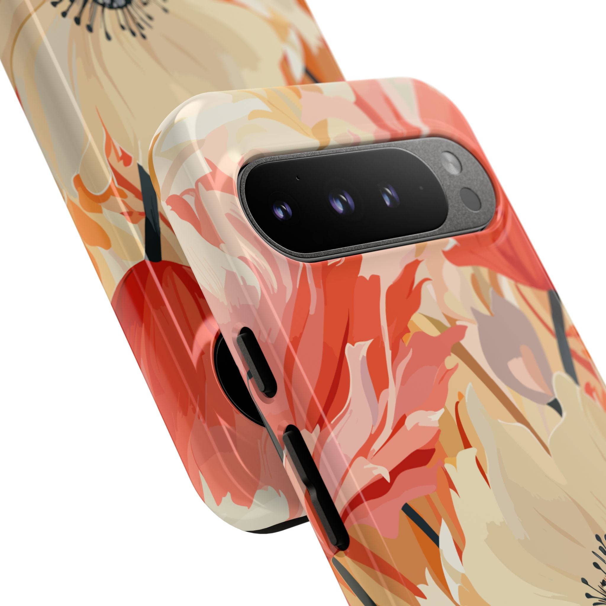 Floral Phone Case, Tough Protective Cover for Floral Lovers, Perfect Gift for Friends, Spring Celebration, Art Lovers Gift
