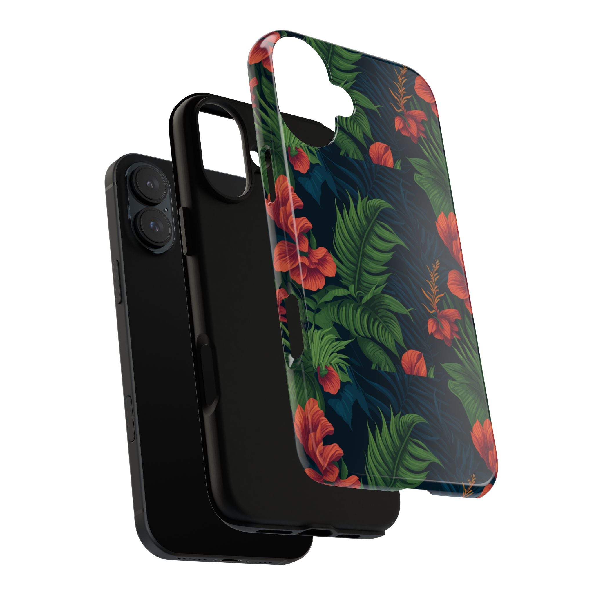 Tropical Phone Case with Floral Design, Eco-Friendly Protection for Summer Vibes, Ideal Gift for Nature Lovers, Vibrant Background