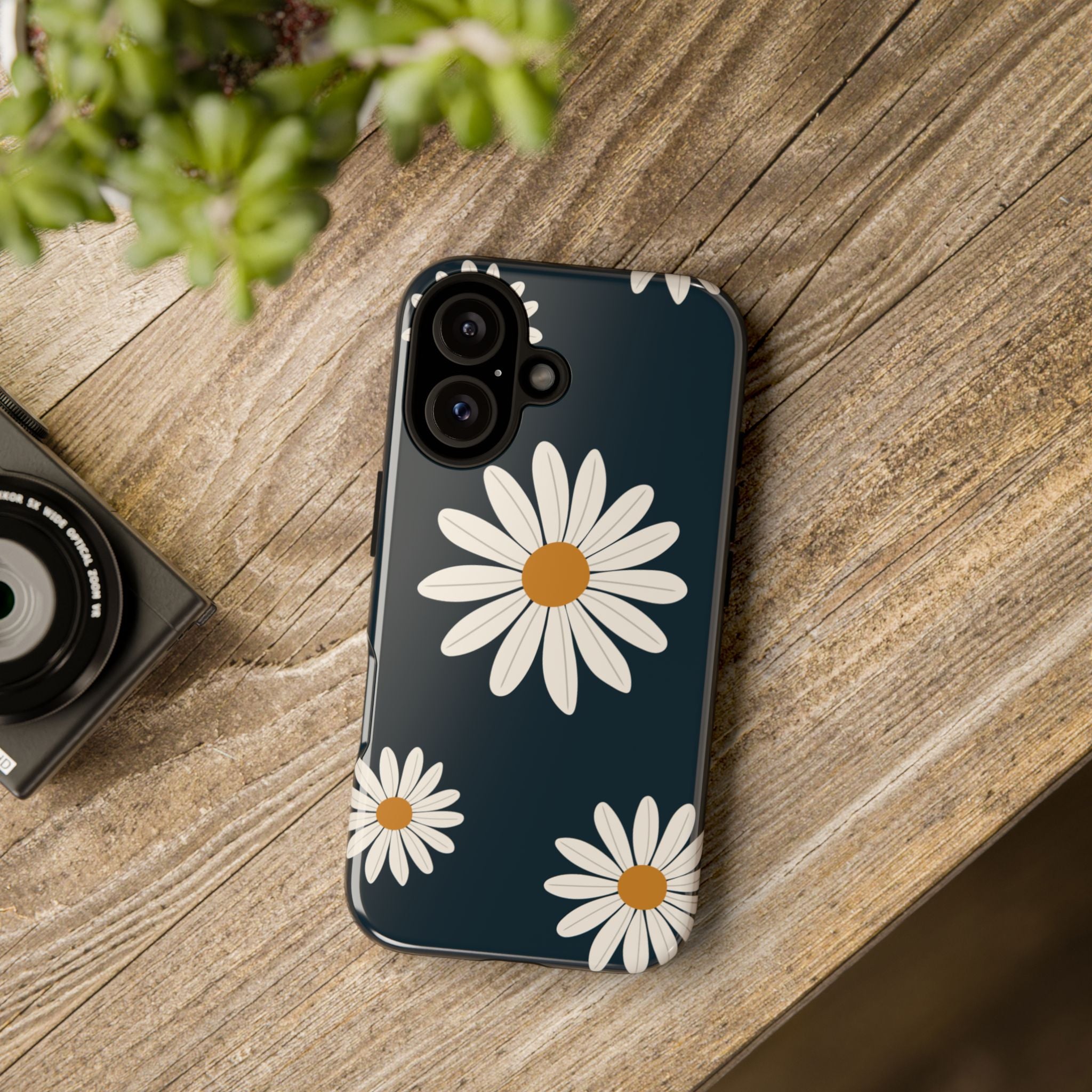 Daisy Phone Case, Floral Phone Cover, Tough Phone Case, Gift for Flower Lovers, Smartphone Accessory, Spring Design
