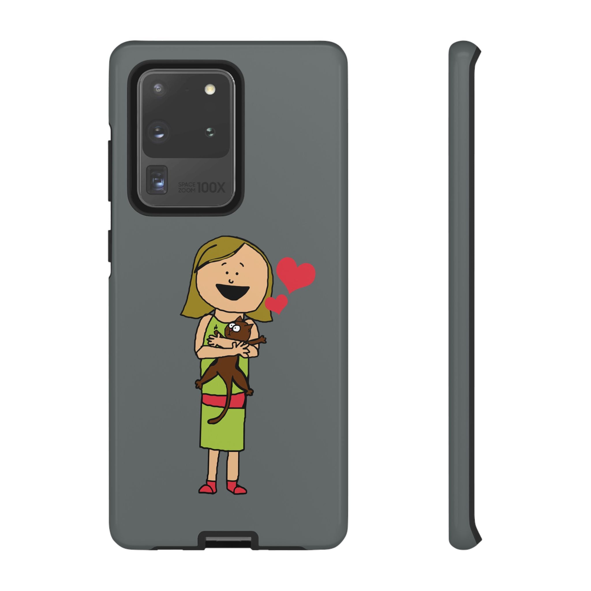 Pet Lover's Phone Case, Cute Animal Phone Cover, Gift for Dog Lovers, Cartoon Design, Fun Smartphone Accessory