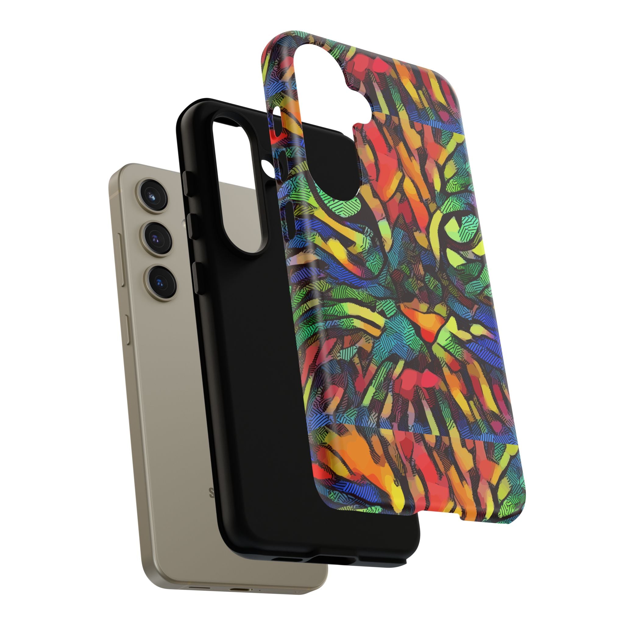 Colorful Phone Cases for Vibrant Style - Tough Cases, Unique Gifts, Animal Print, Artistic Design, Phone Accessories, Eco-Friendly