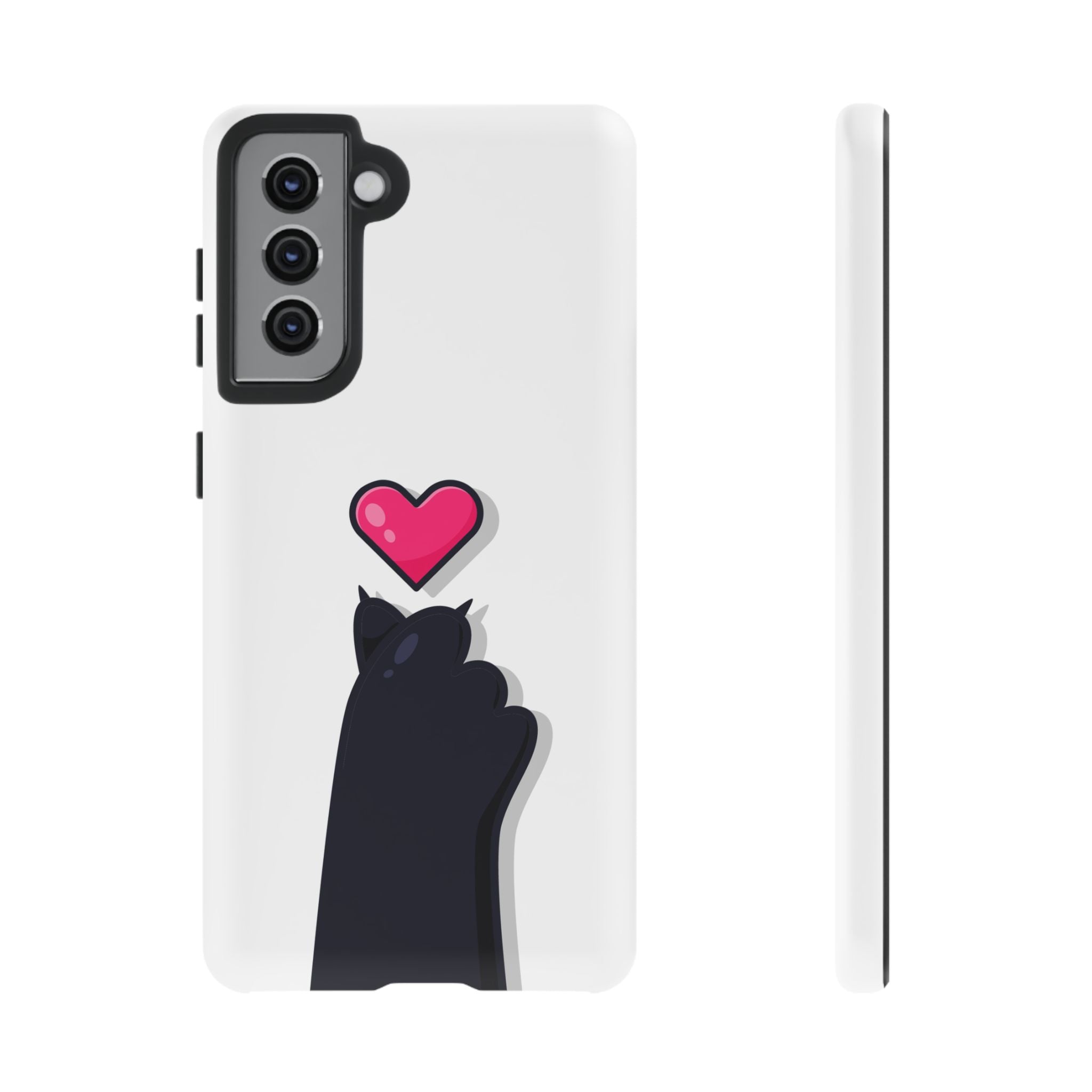 Cute Cat Love Phone Case, Tough Cell Phone Cover, Animal Lover Gifts, Pet Parent Accessories, Valentine's Day Essentials