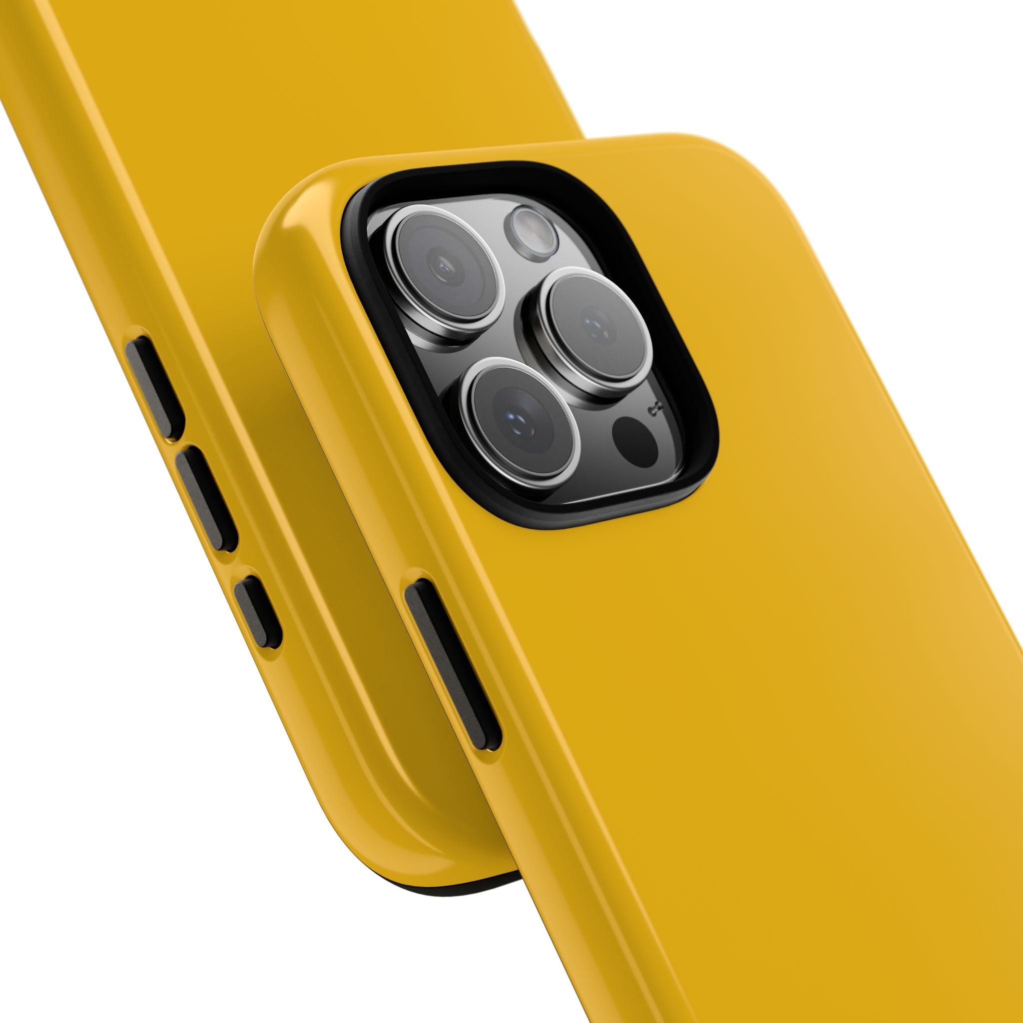 Motorcycle Phone Case, Tough Phone Cover, Gift for Bikers, Durable Tech Accessory, Yellow Motorcycle Design