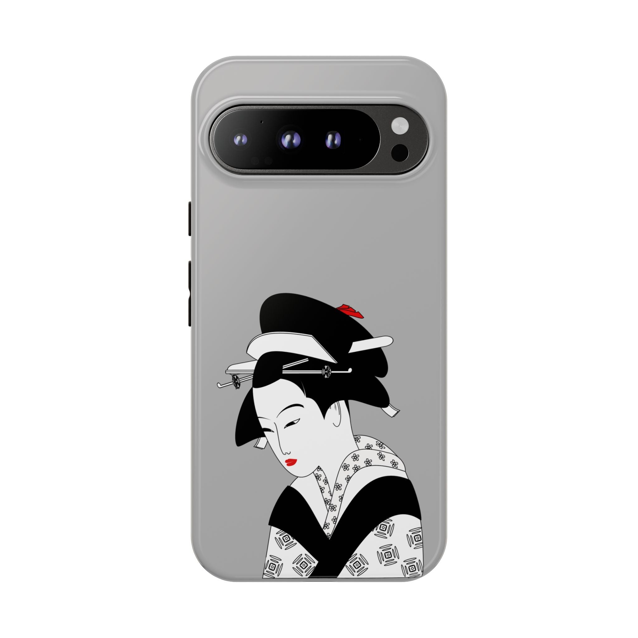Stylish Phone Case with Japanese Geisha Design, Tough Phone Case, Cute Phone Cover, Japanese Art, Ethnic Style