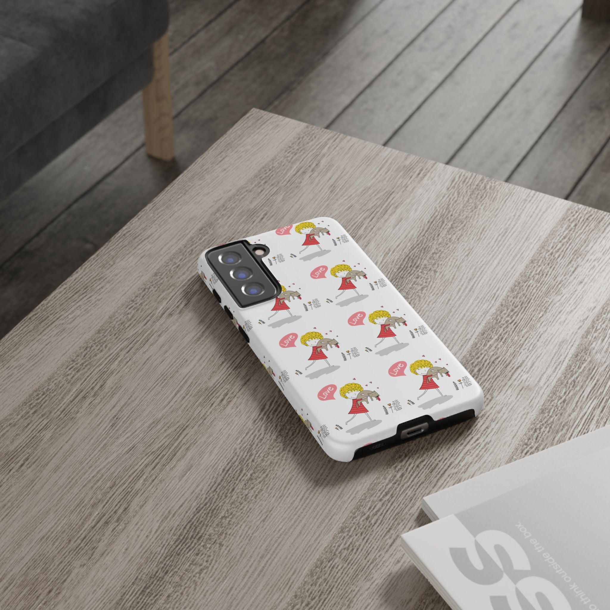 Love-Themed Phone Case | Cute Pet Lover Accessory, Perfect Gift for Birthdays, Anniversaries, Animal Lovers, Valentine's Day