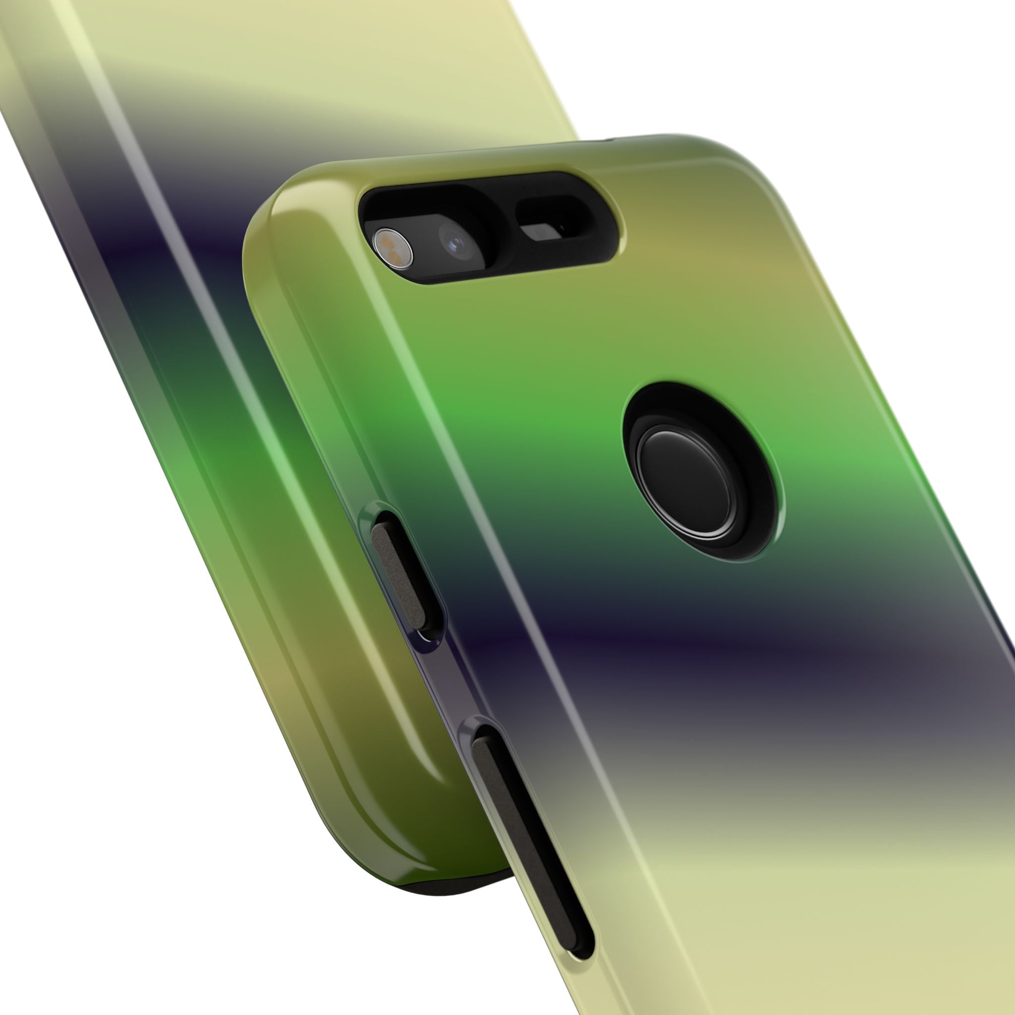 Gradient Phone Case - Tough Cases, Unique Cell Phone Cover, Stylish Tech Accessories, Green and Black Gradient, Perfect Gift