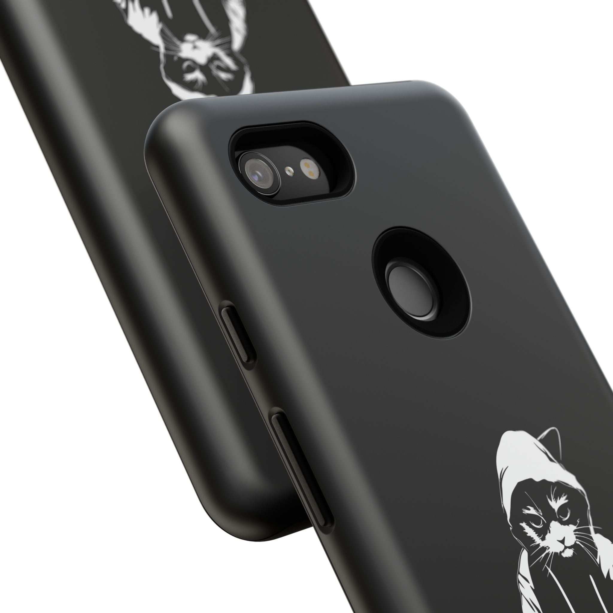 DJ Cat Phone Case, Tough Phone Cover, Pet Lover Gift, Music Enthusiast Accessory, Cute Cat Decor, Unique Case Design
