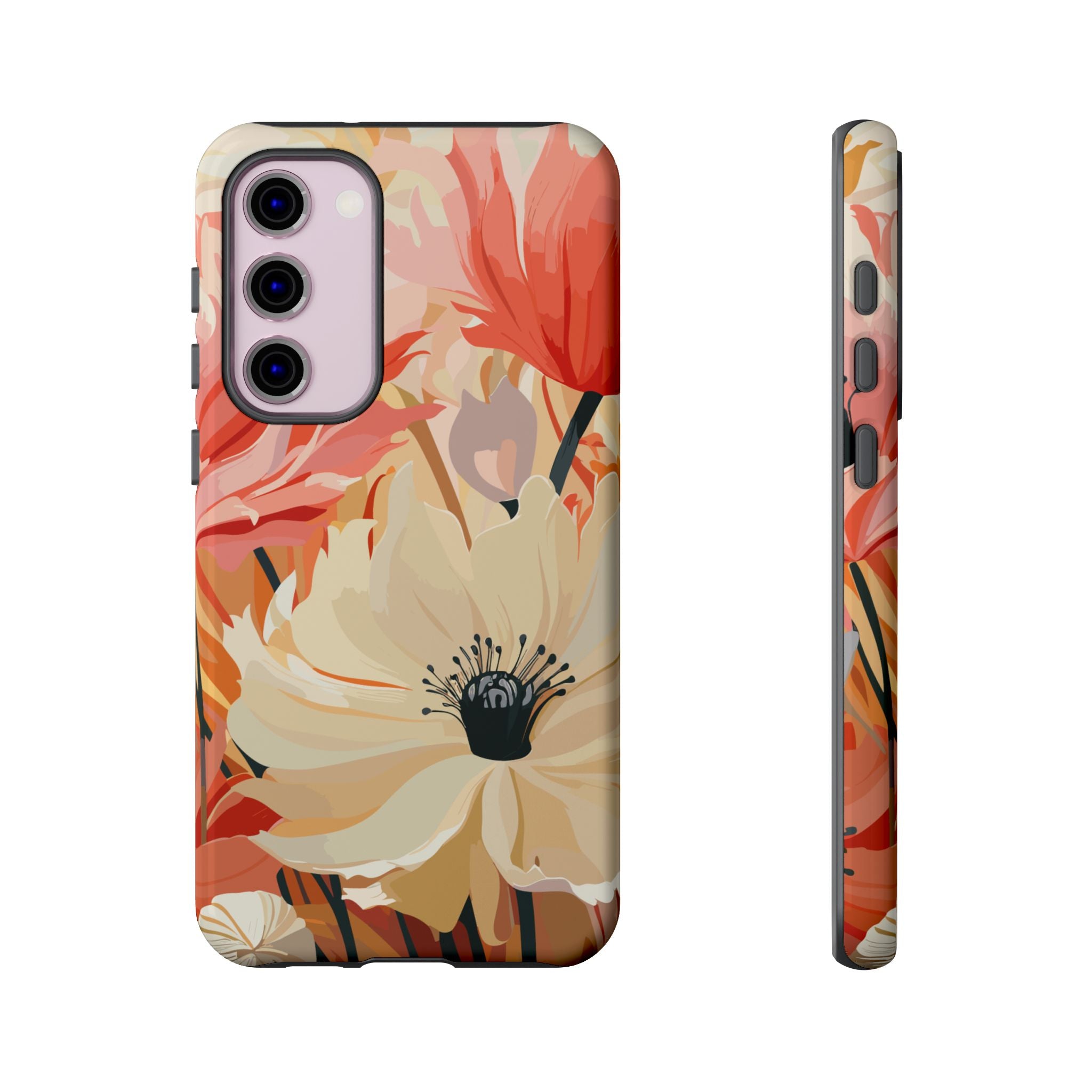 Floral Phone Case, Tough Protective Cover for Floral Lovers, Perfect Gift for Friends, Spring Celebration, Art Lovers Gift