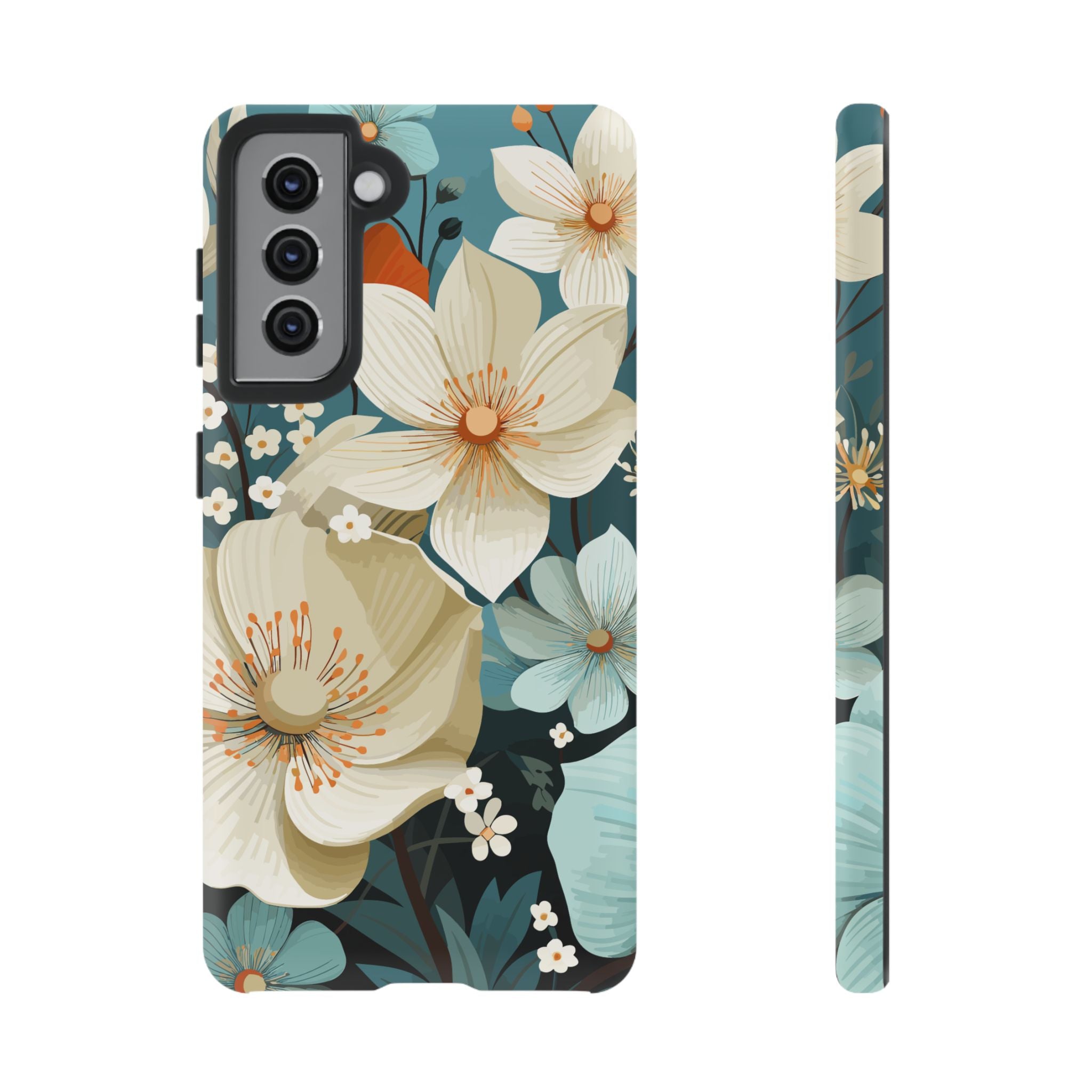 Floral Phone Case, Stylish Tough Cases with Botanical Design, Flower Print Phone Cover, Gifts for Nature Lovers, Eco-Friendly Mobile Cover