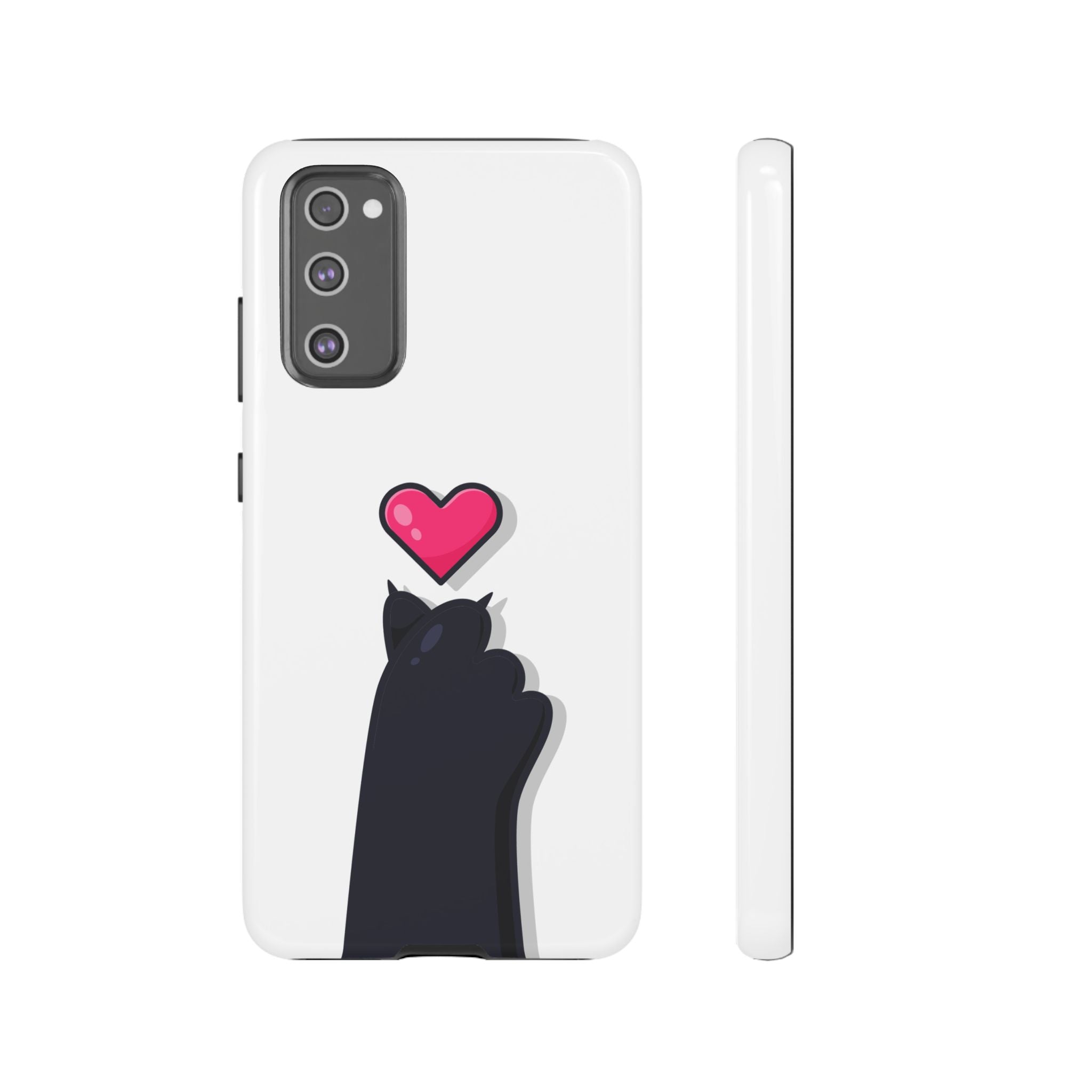 Cute Cat Love Phone Case, Tough Cell Phone Cover, Animal Lover Gifts, Pet Parent Accessories, Valentine's Day Essentials