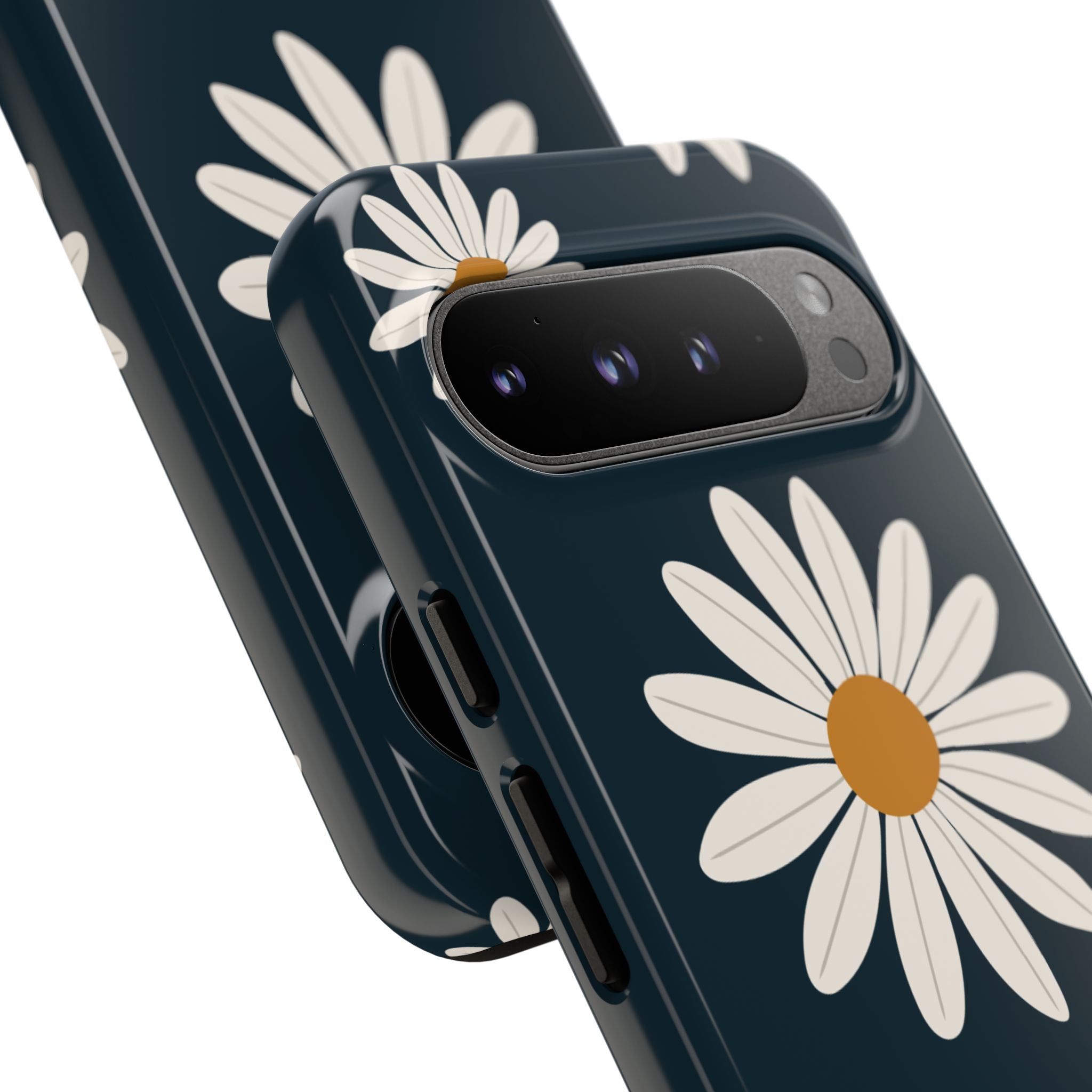 Daisy Phone Case, Floral Phone Cover, Tough Phone Case, Gift for Flower Lovers, Smartphone Accessory, Spring Design