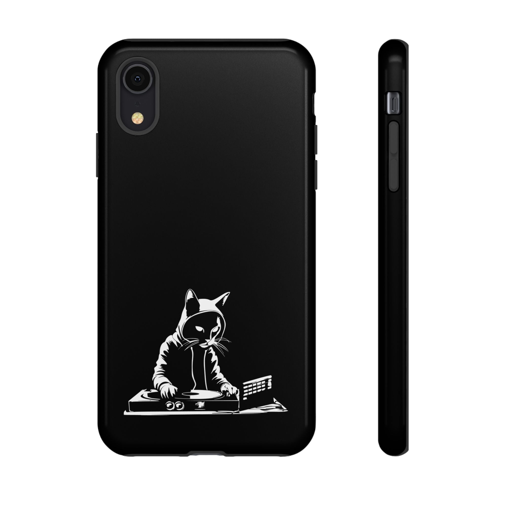 Cat DJ Phone Case | Stylish Tough Cases for Music Lovers, Gift for Cat Owners, Unique Phone Accessory, Cool Tech Gear