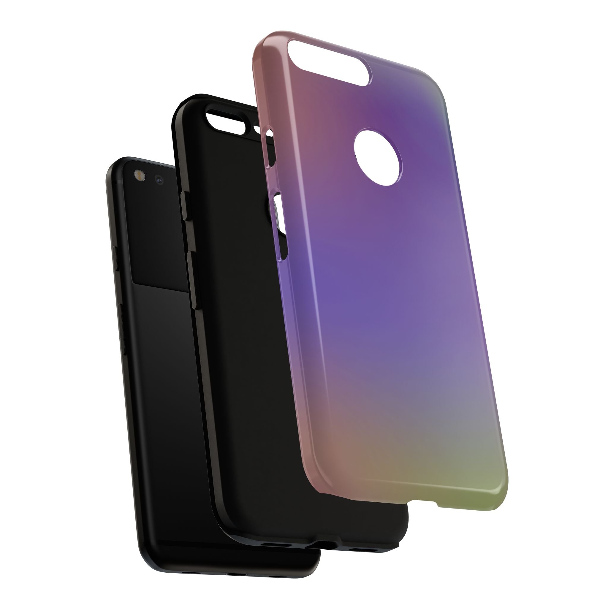 Colorful Phone Case, Tough Phone Cover, Gradient Design Case, Stylish Mobile Accessories, Unique Gift for Her
