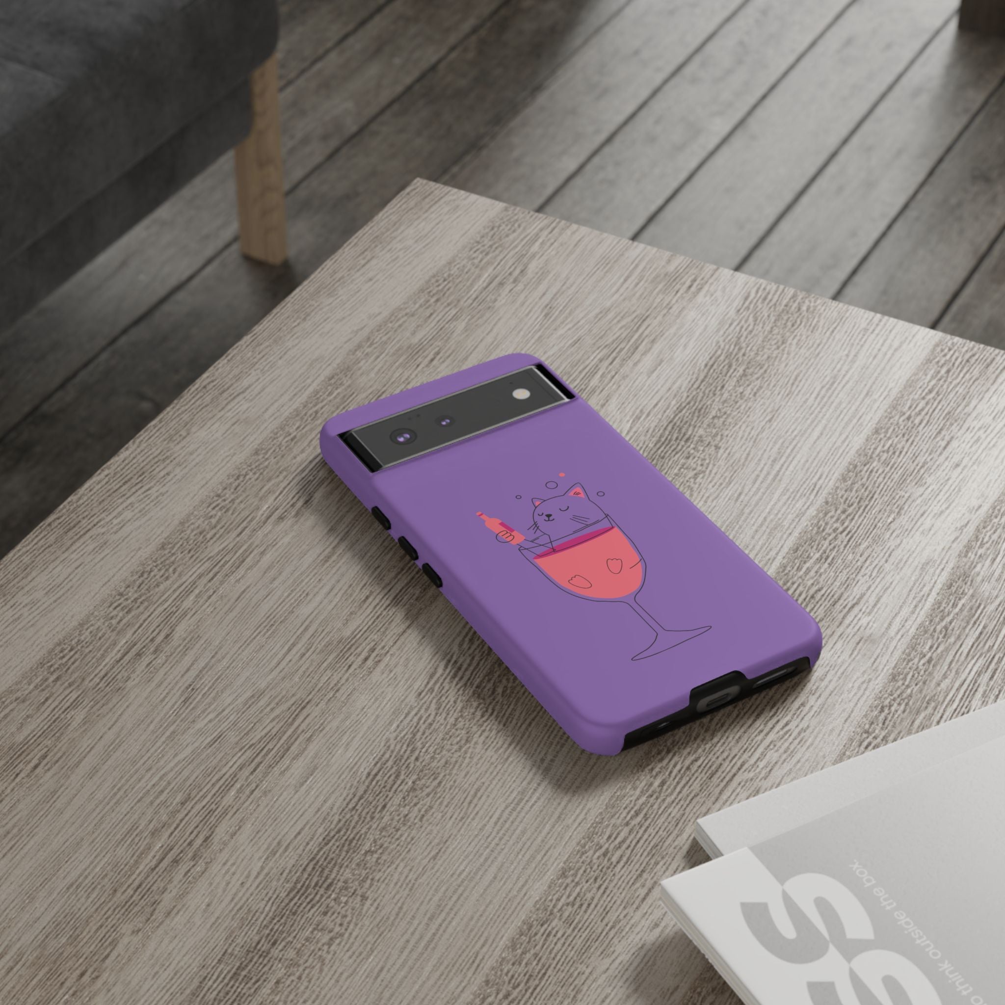 Cute Cat Phone Case, Fun Gift for Cat Lovers, Colorful Phone Cover, Pet Lover Accessory, Unique Cat Themed Case