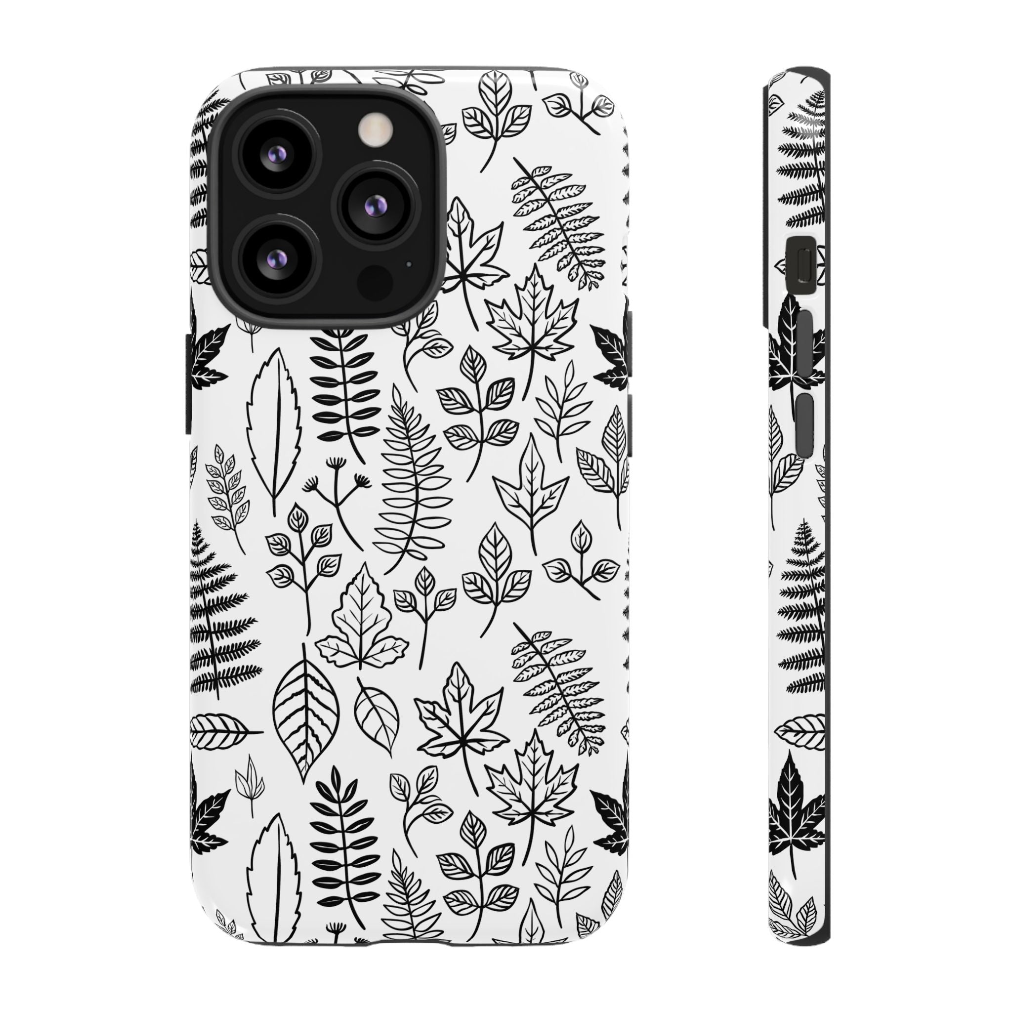 Stylish Phone Case for Nature Lovers, Botanical Design, Gift for Her, Fall Accessories, Customizable Tech Gear