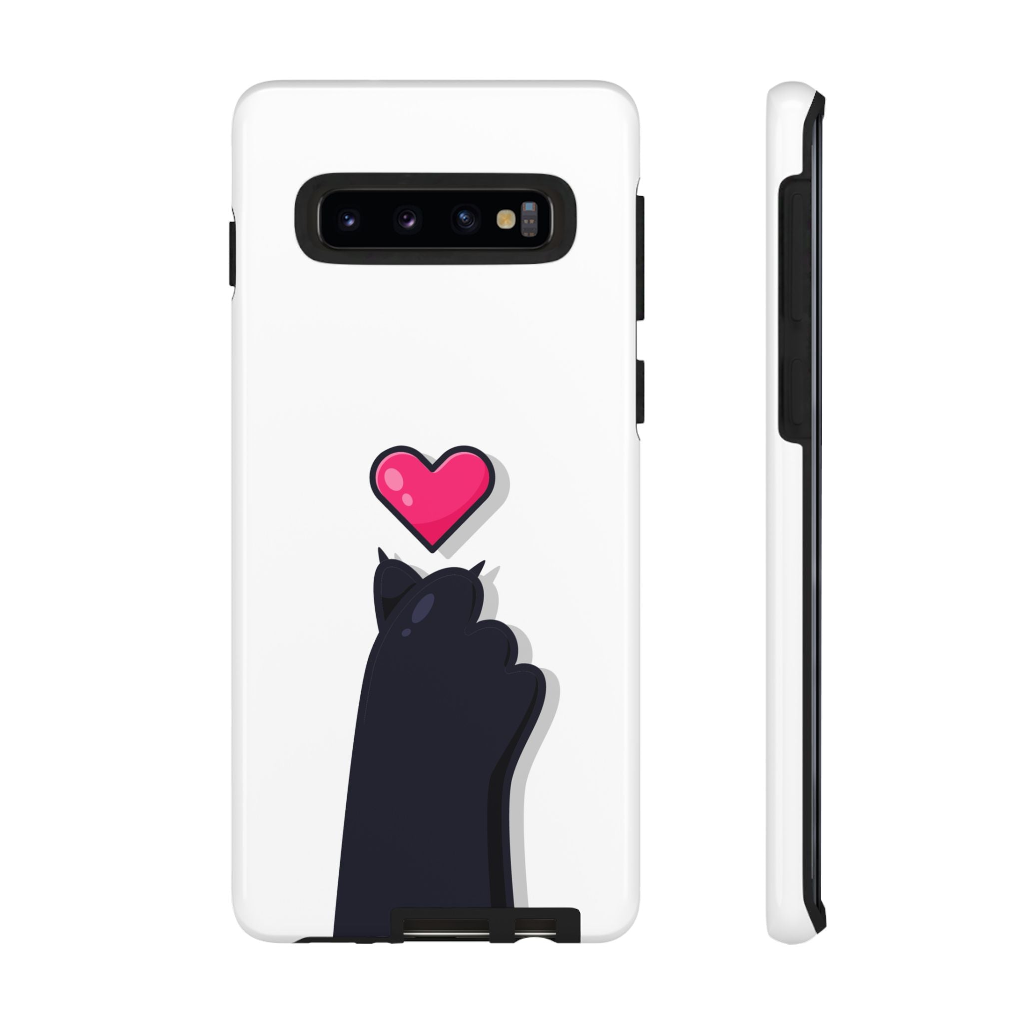 Cute Cat Love Phone Case, Tough Cell Phone Cover, Animal Lover Gifts, Pet Parent Accessories, Valentine's Day Essentials